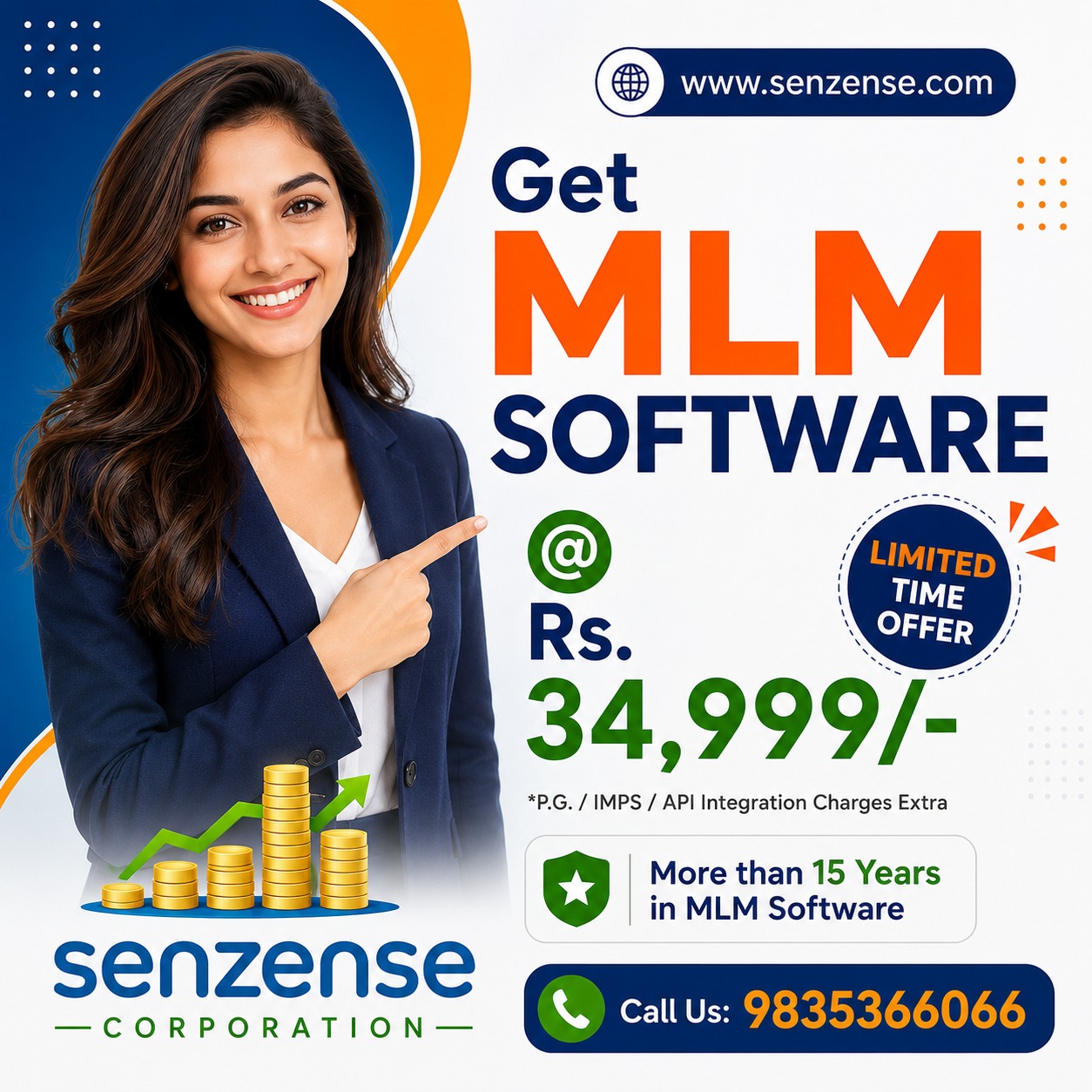 Senzense Corporation Facebook ad from May 7, 2026