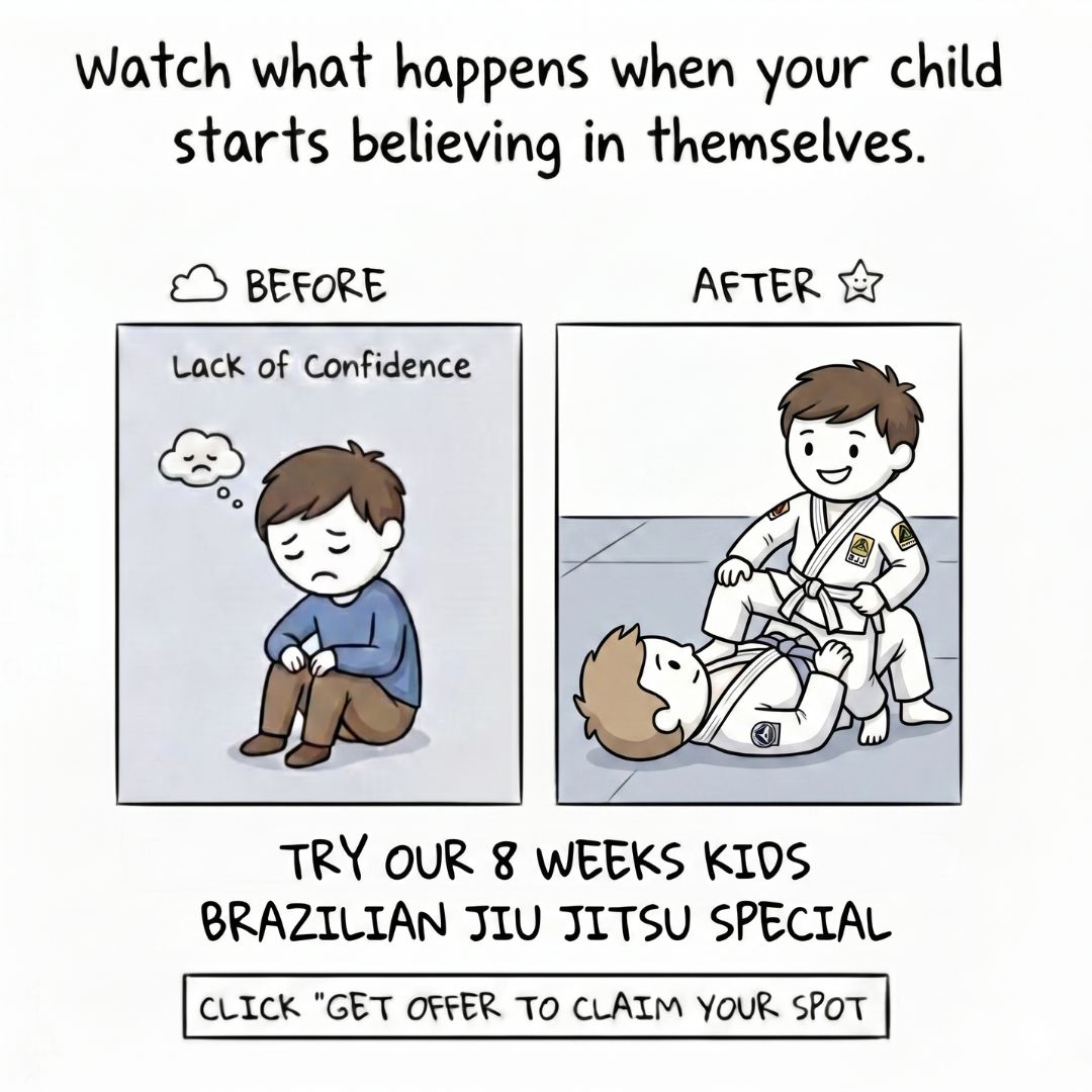 Team Shark/Daniel Pinheiro Brazilian Jiu-Jitsu -Head Quarters Facebook ad: Give Your Child Confidence, Discipline & Fun!