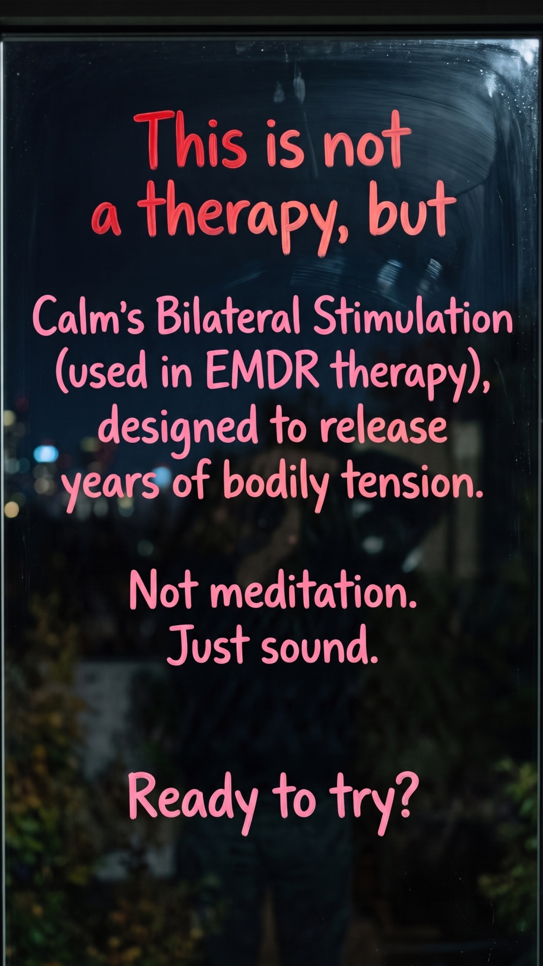 Calm Facebook ad