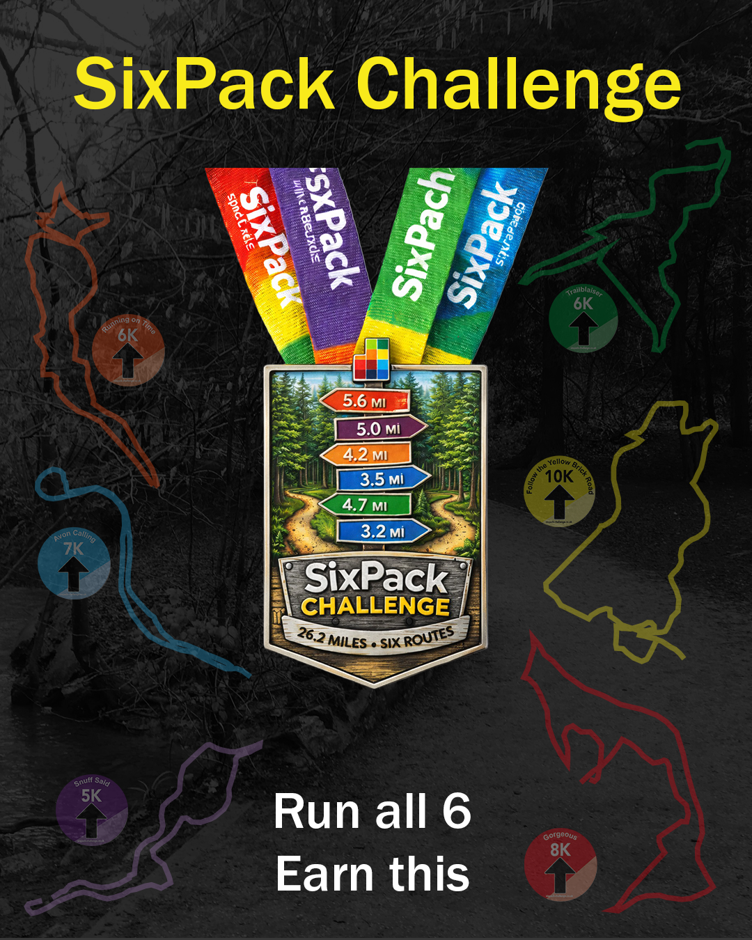 SixPack Challenge Facebook ad: Sign up to discover your new favourite routes