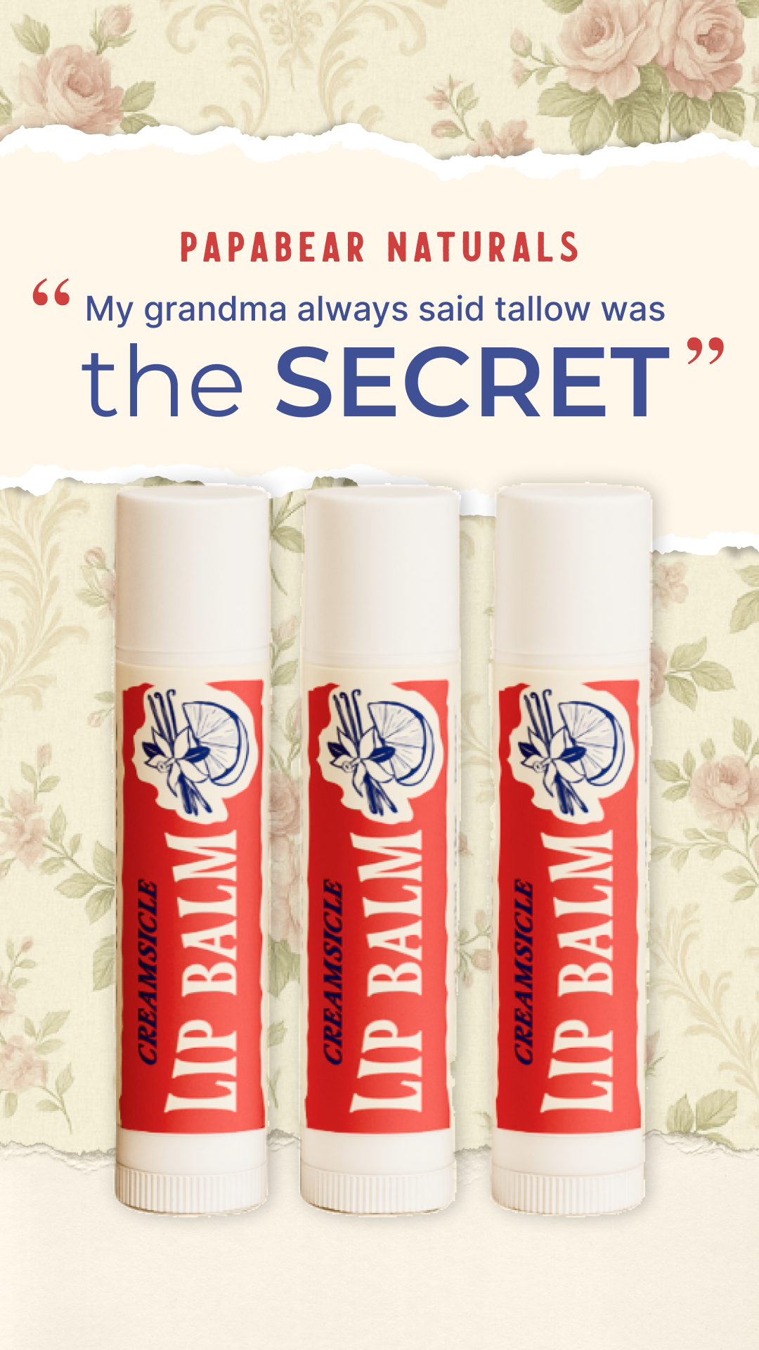 Papabear Naturals Facebook ad