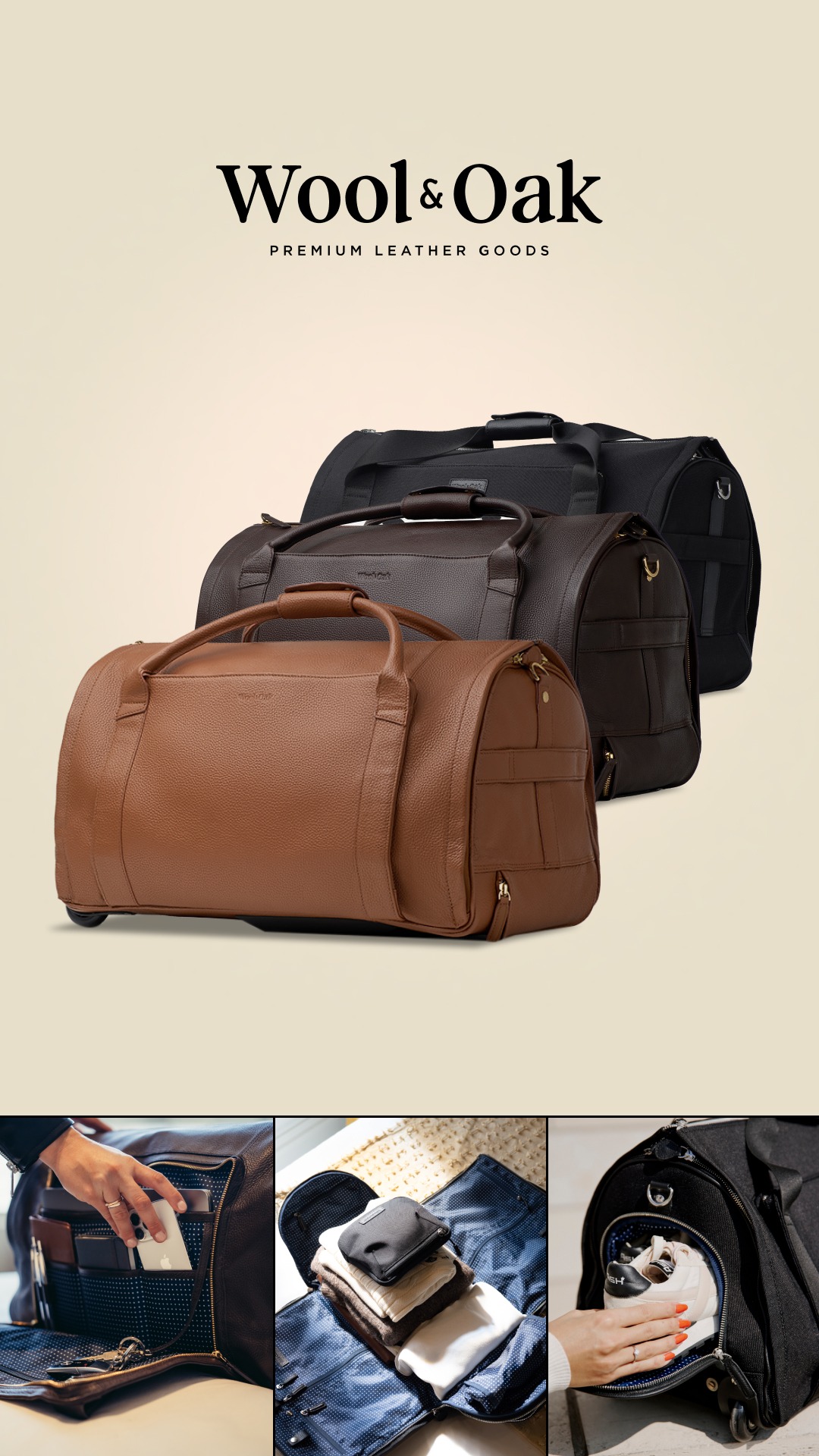Wool & Oak Facebook ad