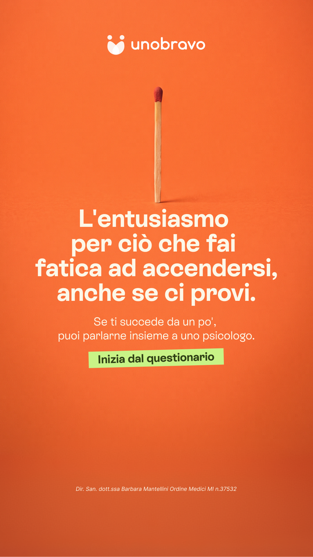 Unobravo Facebook ad