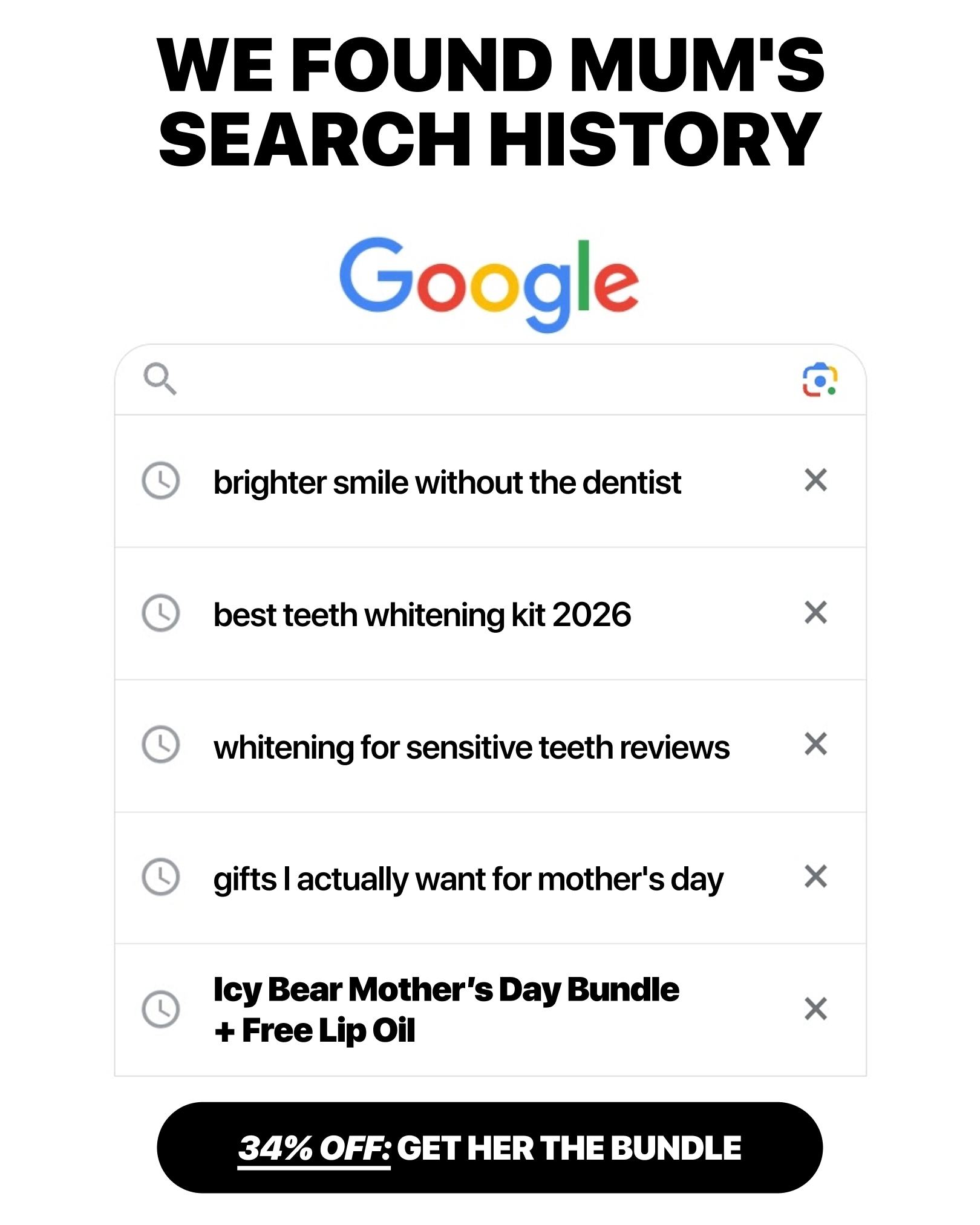 Icy Bear Dental Facebook ad
