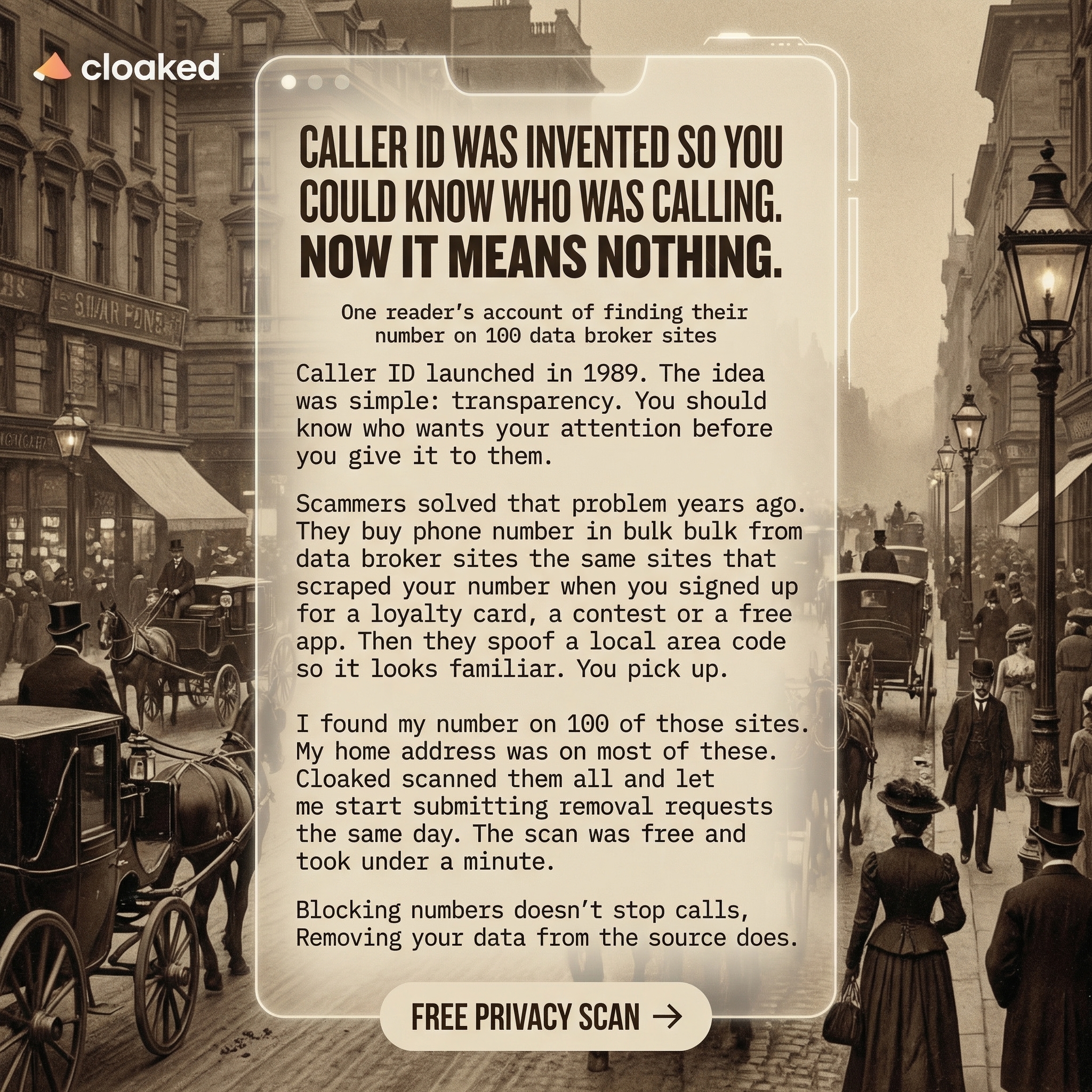 Cloaked Inc. Facebook ad