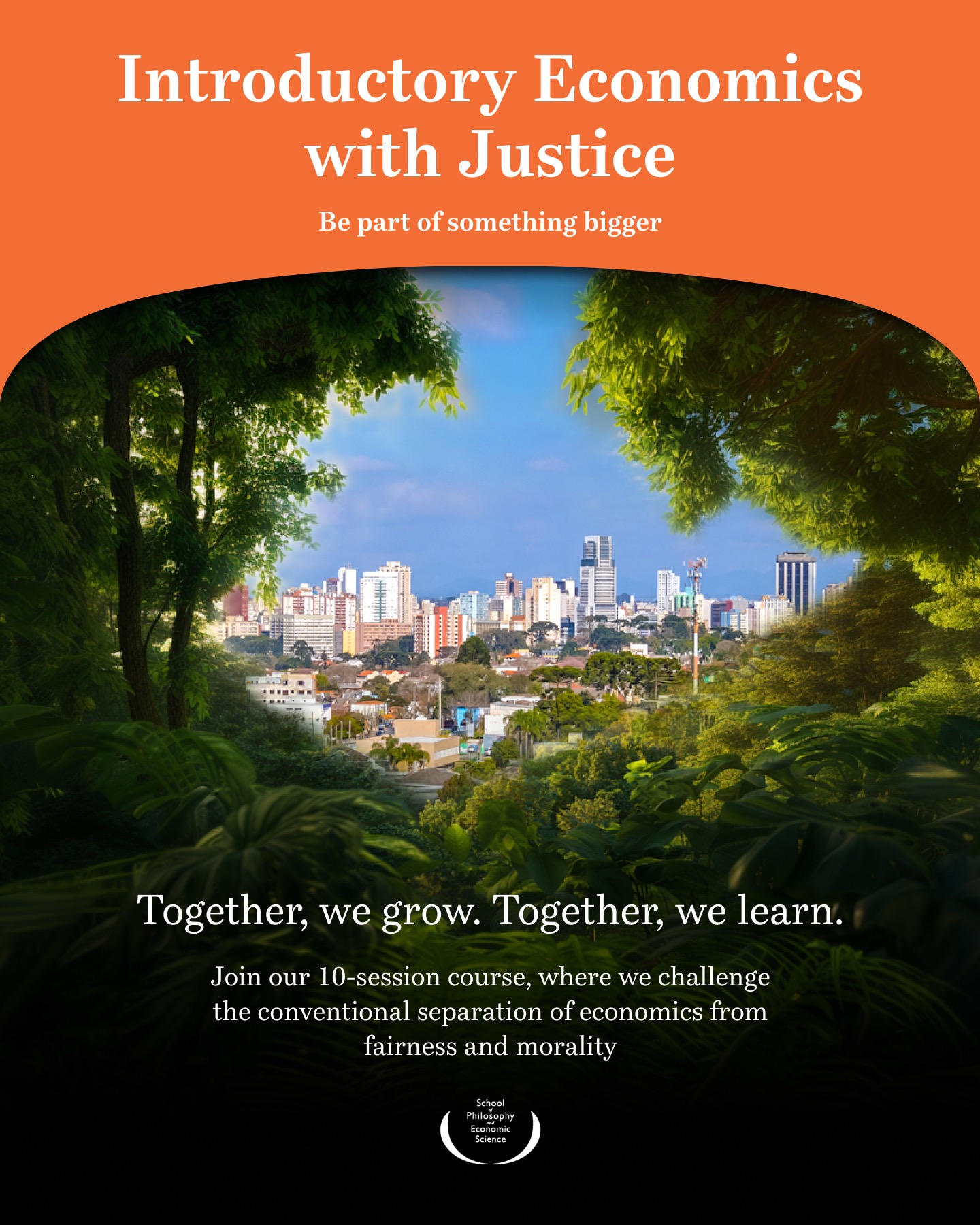 School of Philosophy & Economic Science Facebook ad from Mar 5, 2026