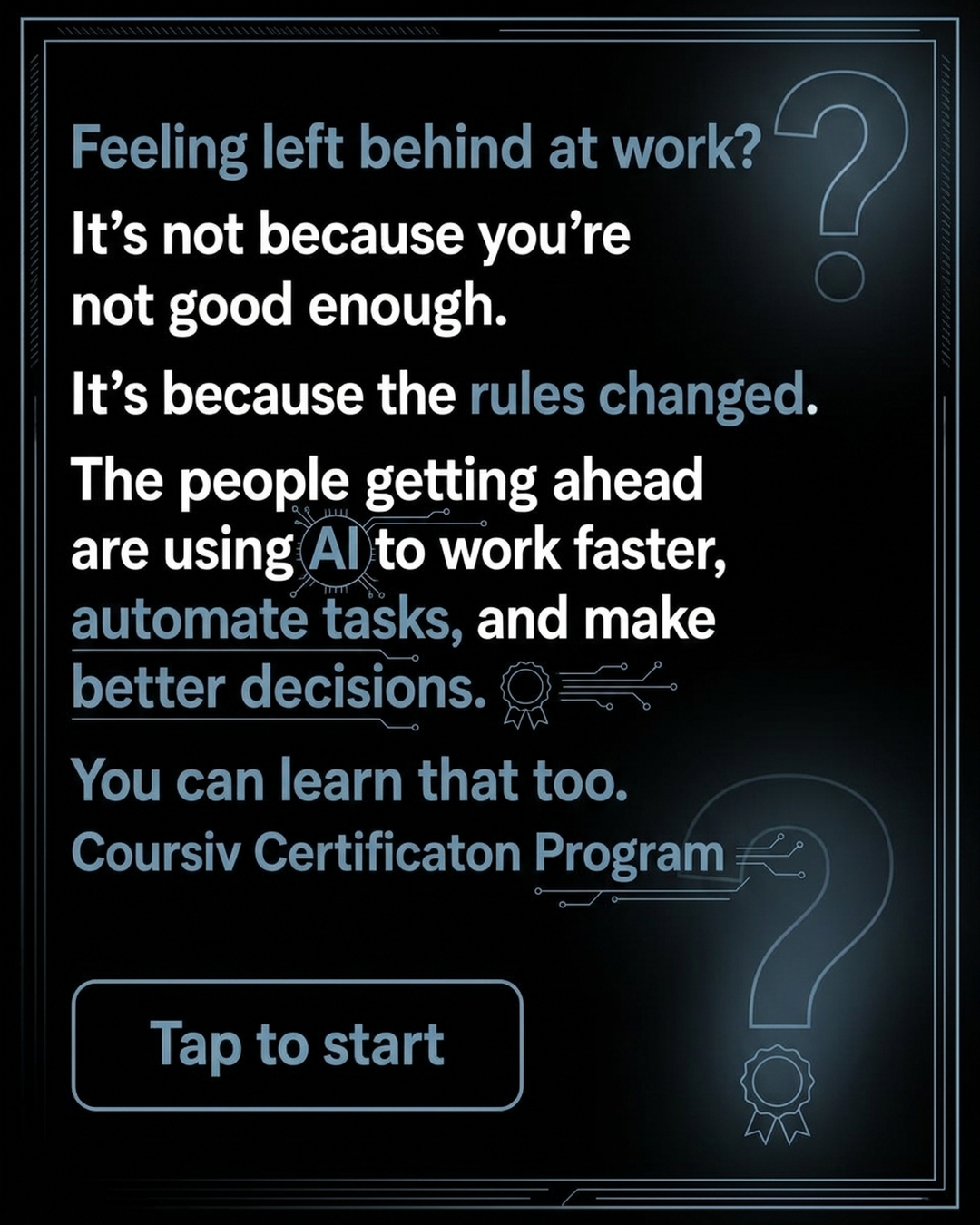 AI Simplified Facebook ad