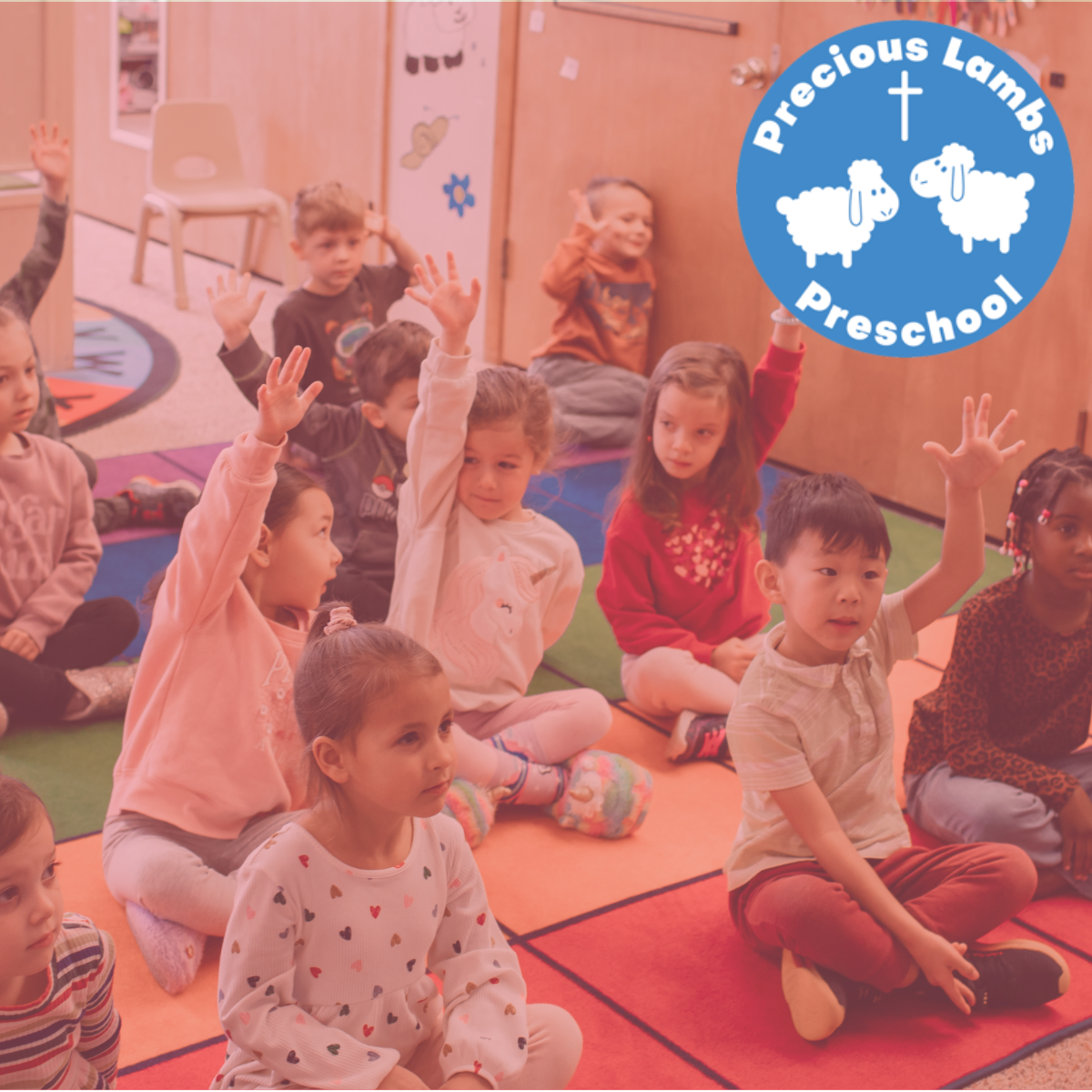 Precious Lambs Preschool Facebook ad: Curiosity Starts Here