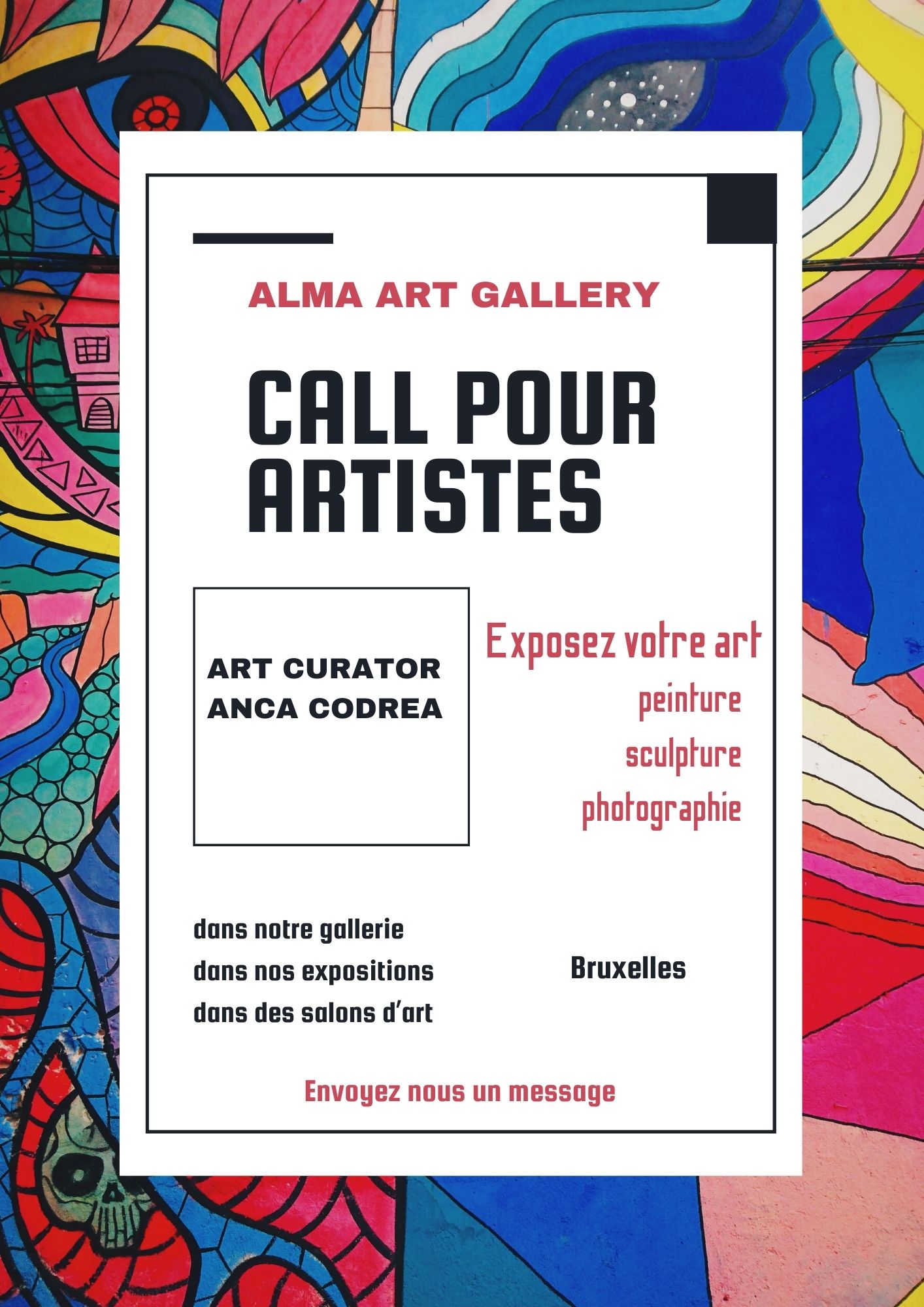 Alma art gallery Facebook ad: Discuter avec nous