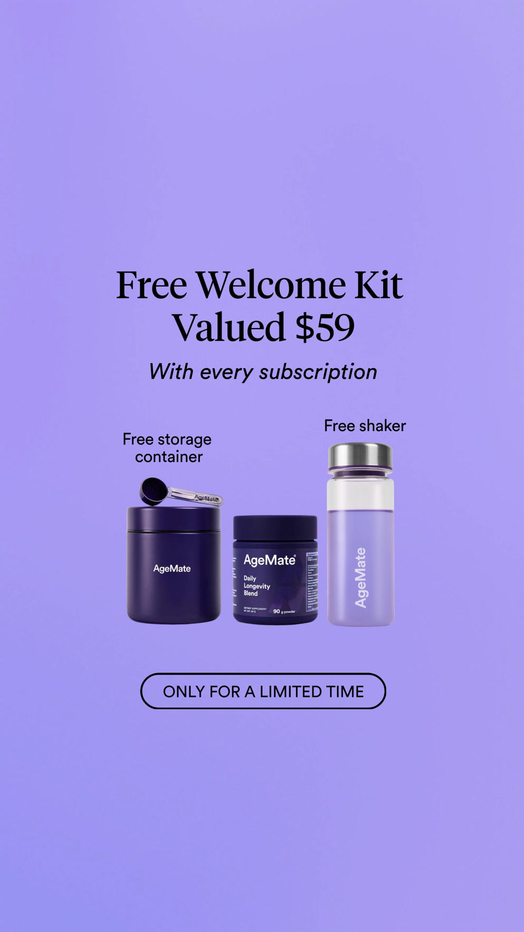 AgeMate Facebook ad: One Scoop = NMN + Supporting Ingredients