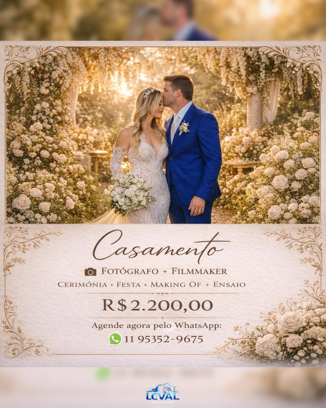 Lcval Produções Facebook ad: Seu casamento é único.
