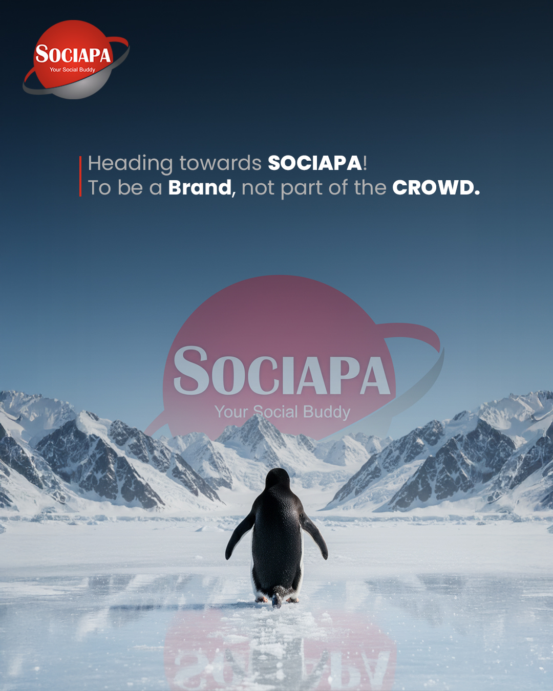 Sociapa Facebook ad: Not just following the crowd.
