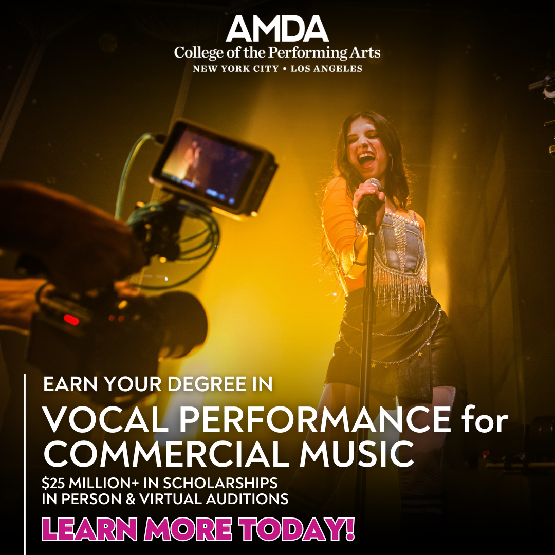 AMDA College Facebook ad: Your Music Journey Begins Here