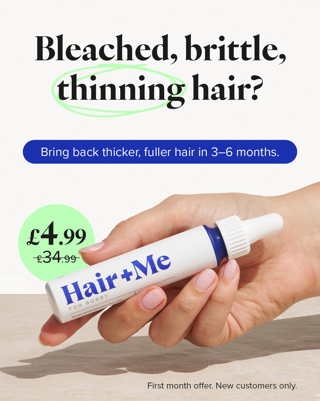 Hair + Me Facebook ad