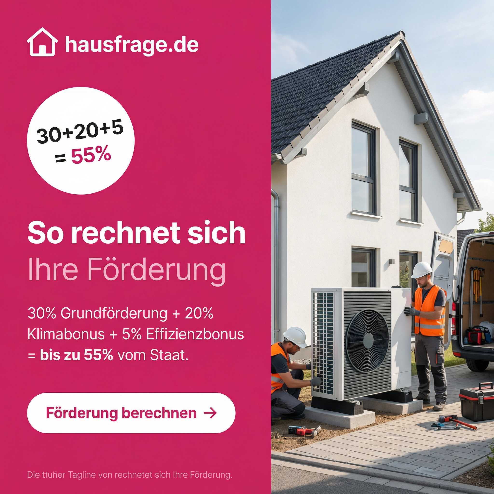 Hausfrage Facebook ad
