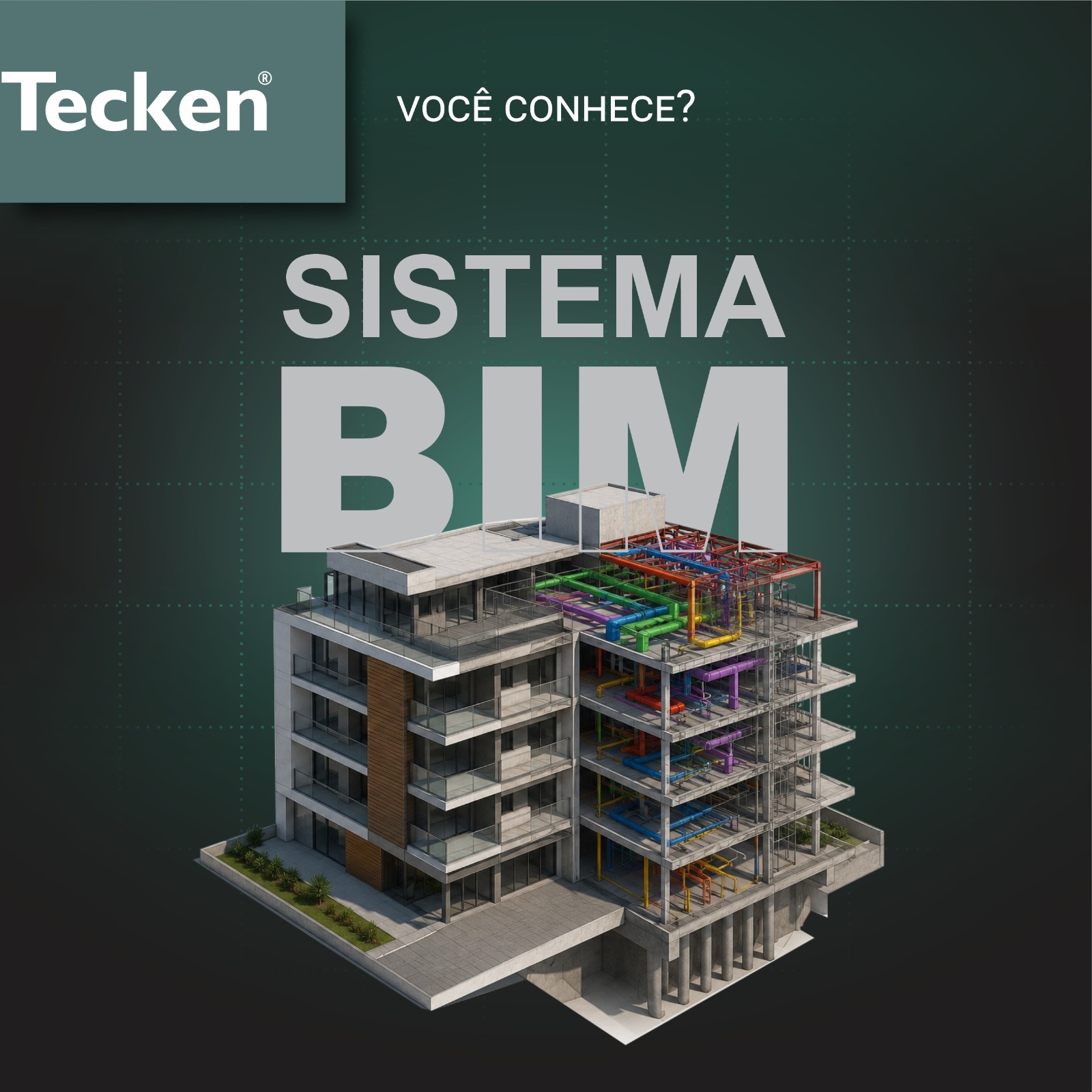 Tecken Pré-Fabricados Facebook ad: Na Tecken, inovação e eficiência fazem parte de…