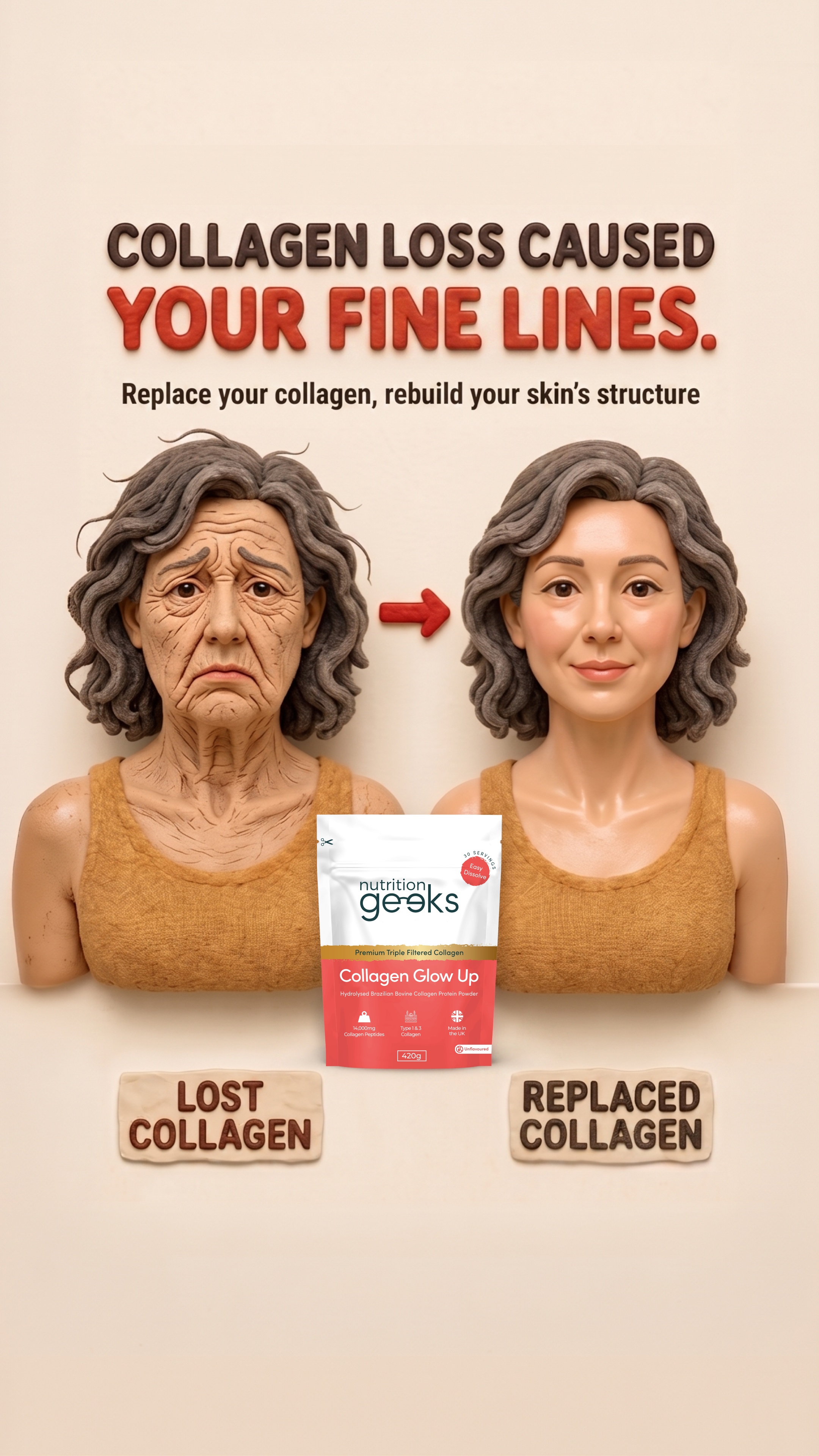 Radiant Over 40 Facebook ad