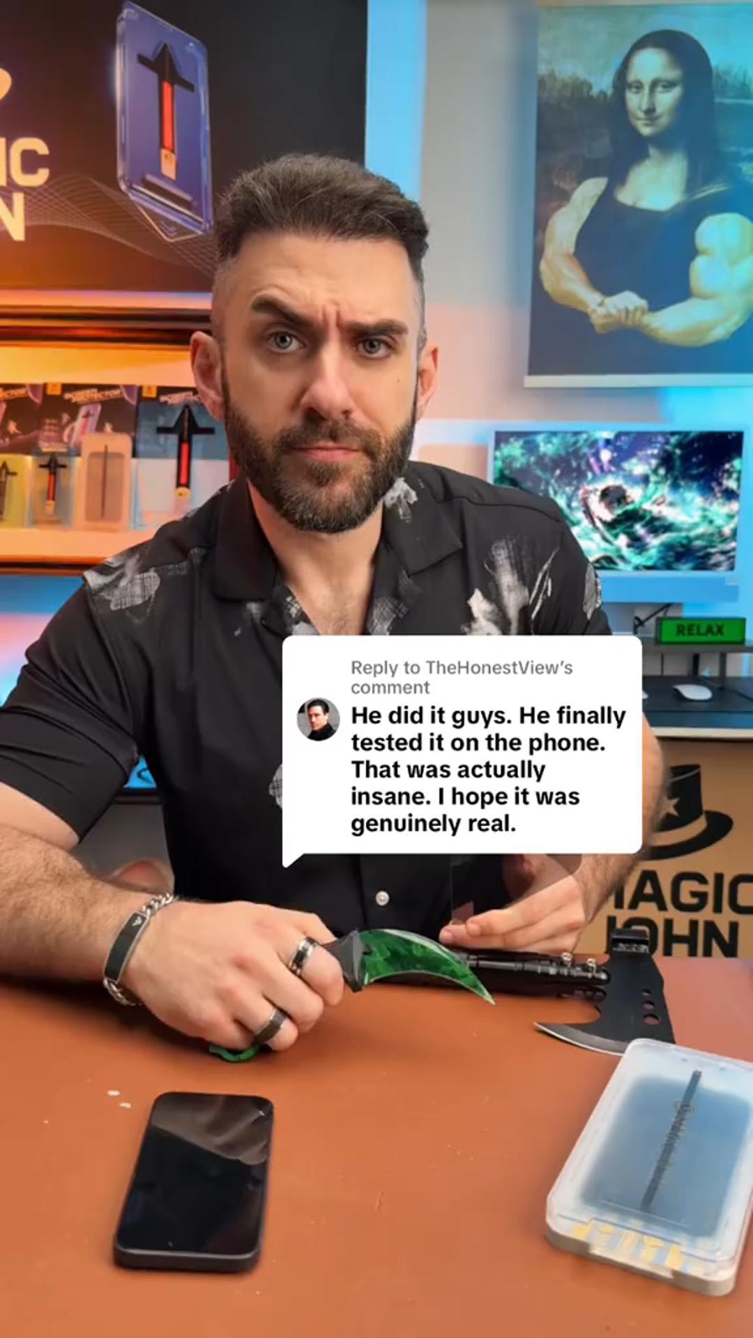 MAGIC JOHN Facebook ad: Free shipping over $30!