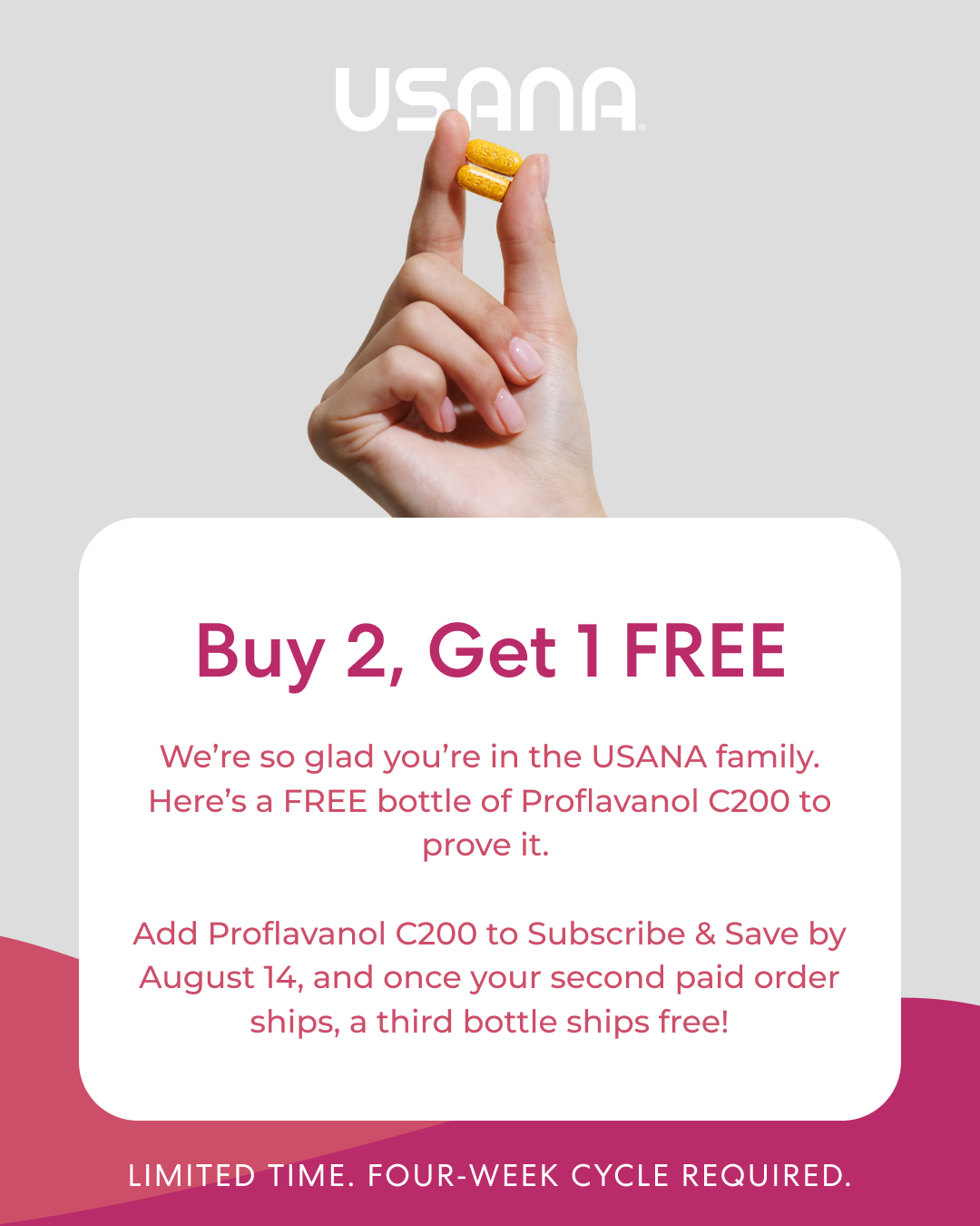 USANA United States Facebook ad from Aug 11, 2026