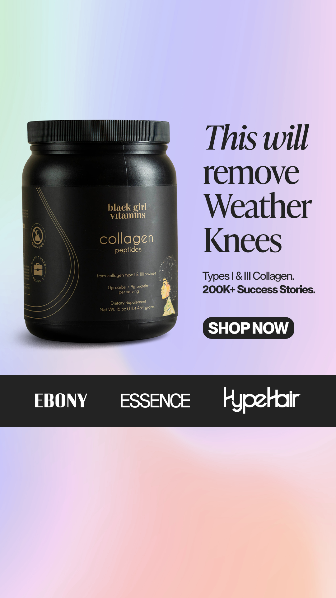 Black Girl Vitamins Facebook ad