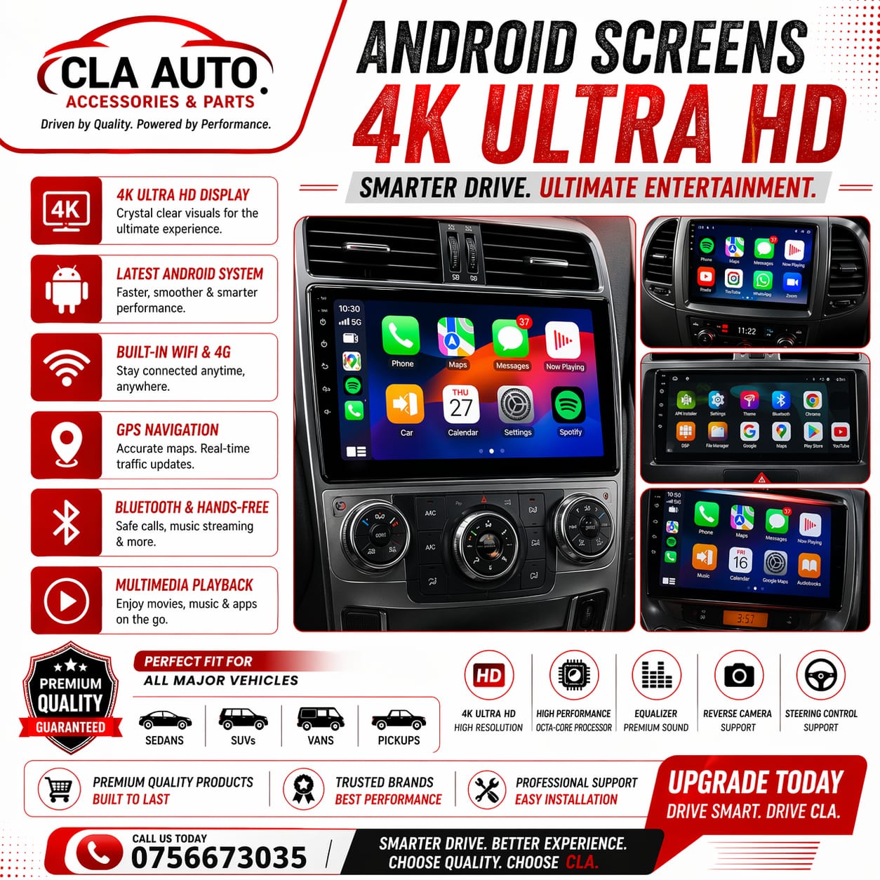 Cla Auto Accessories Facebook ad: Only high quality accessories & parts