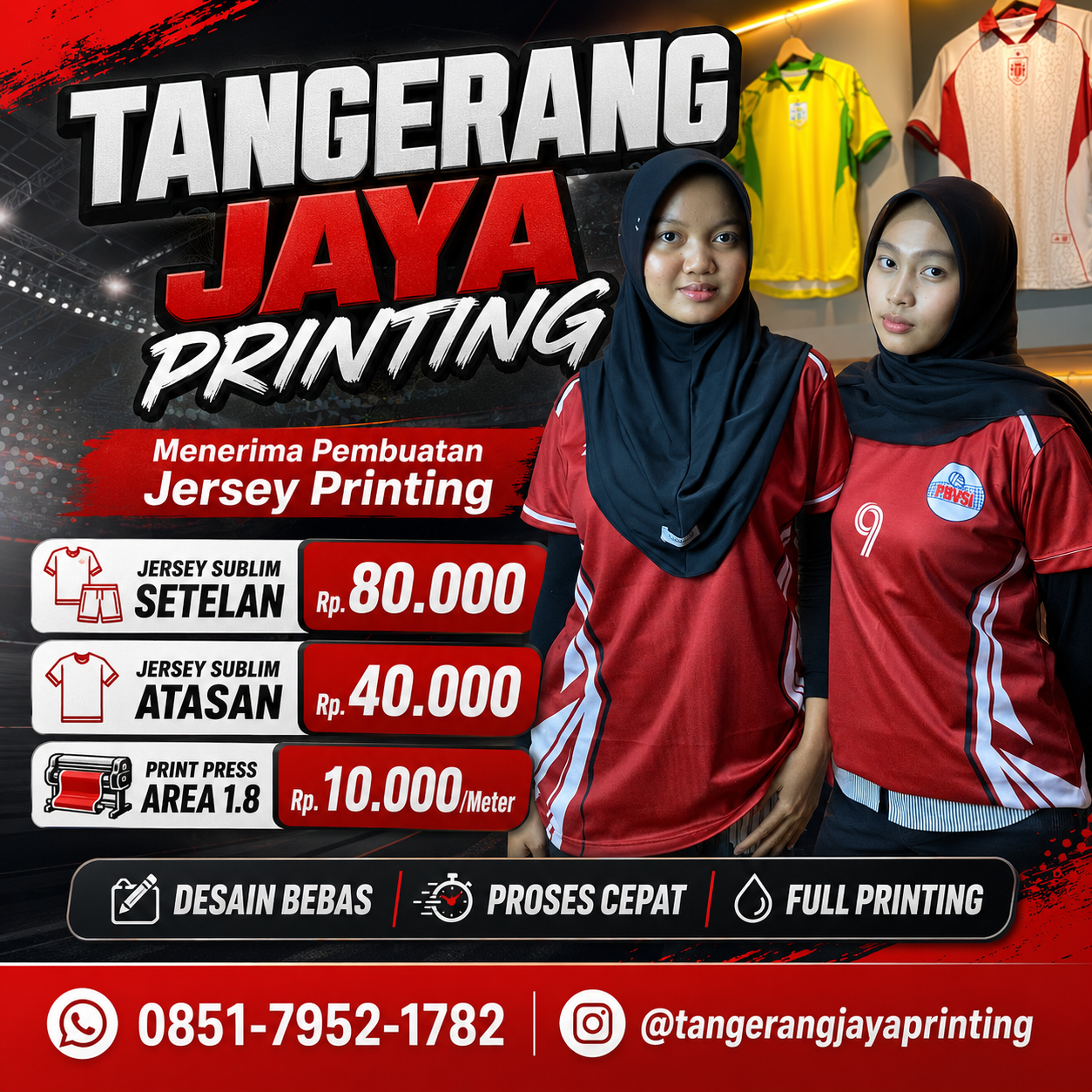 Tangerang Jaya Printing Facebook ad: Promo terbatas