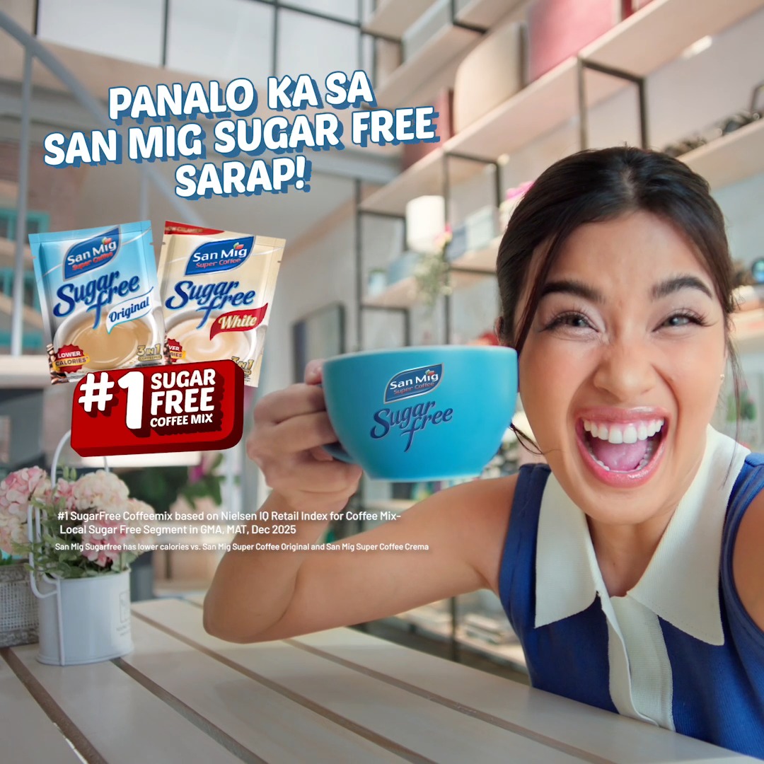 San Mig Coffee Philippines Facebook ad: Put your back into it, sis!