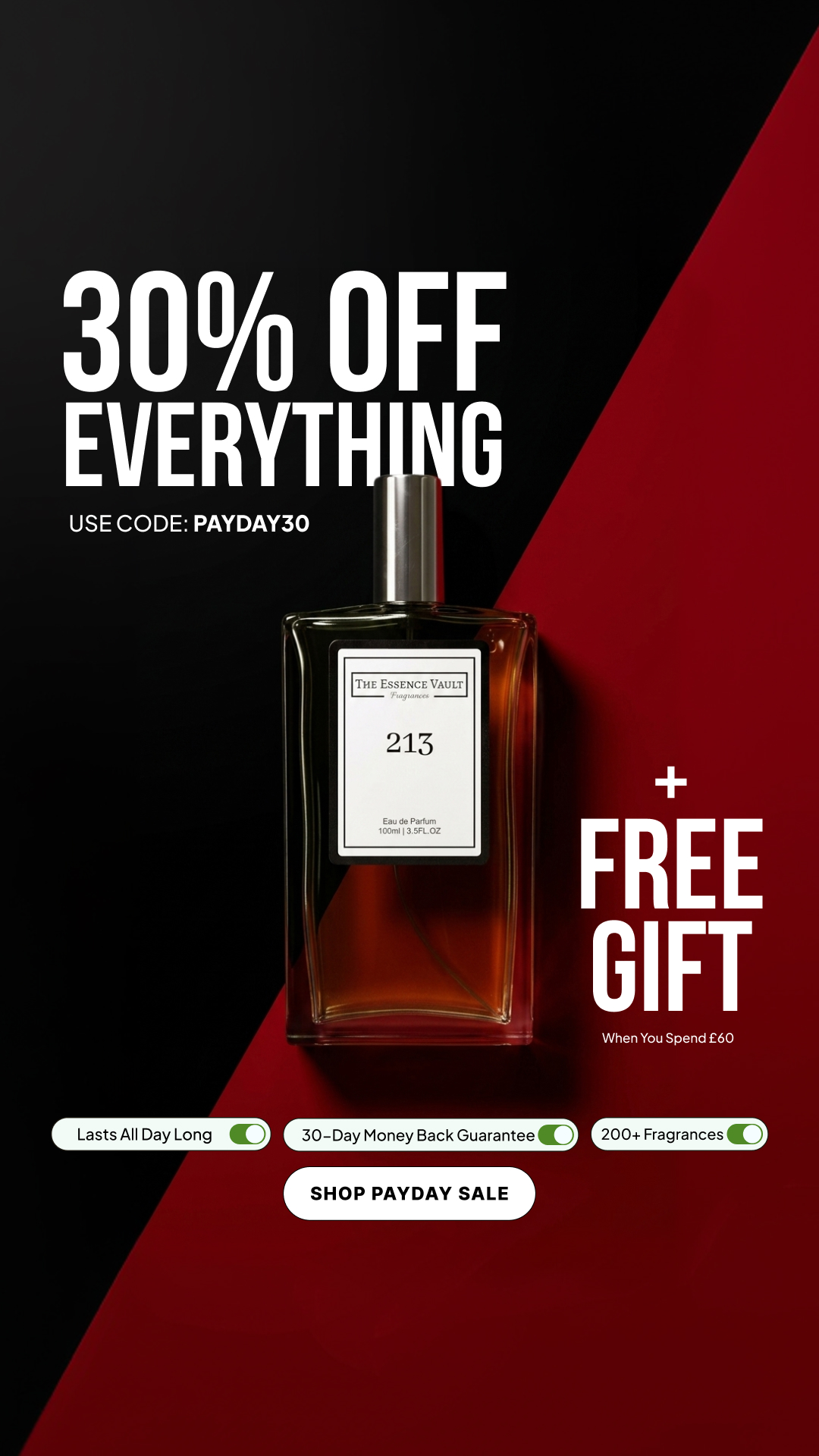 The Essence Vault Facebook ad