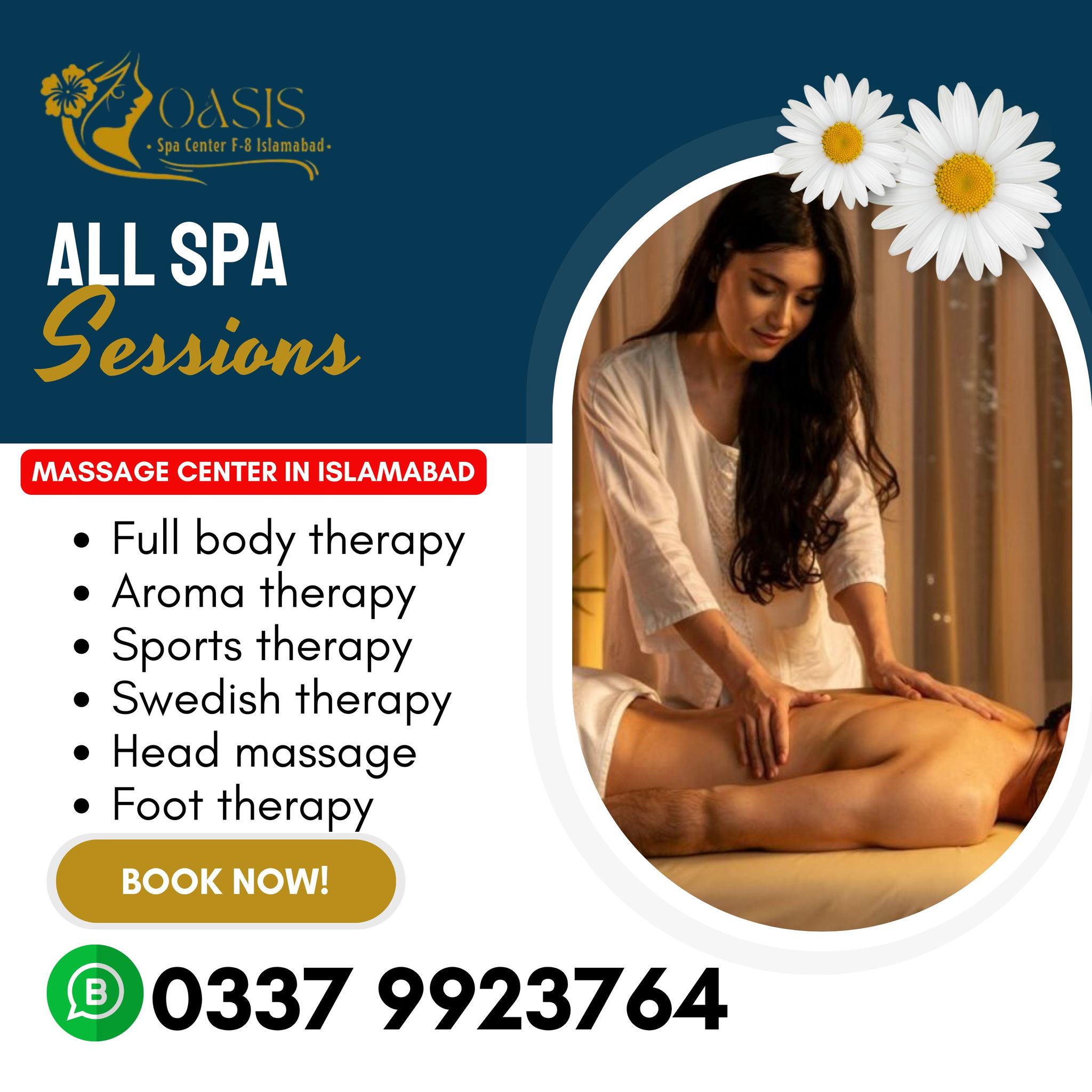Oasis Spa Center F-8 Islamabad Facebook ad: We are offering best massage services in Oasis…