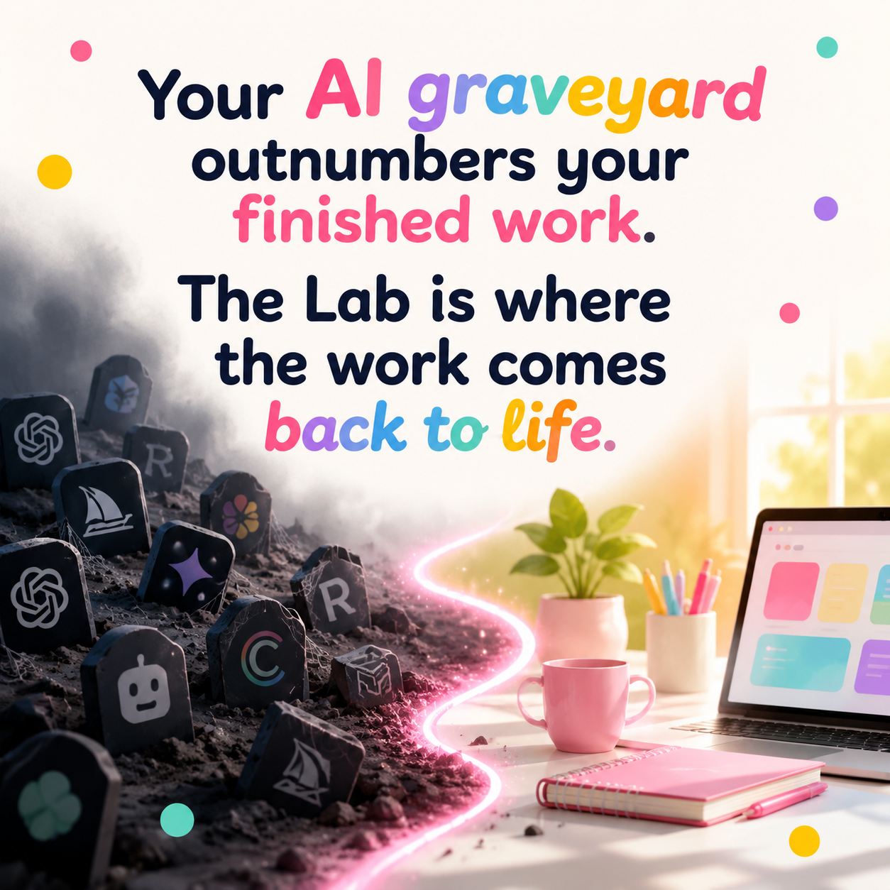 Self-Taught CEO Lab Facebook ad: Notion AI. Used twice.