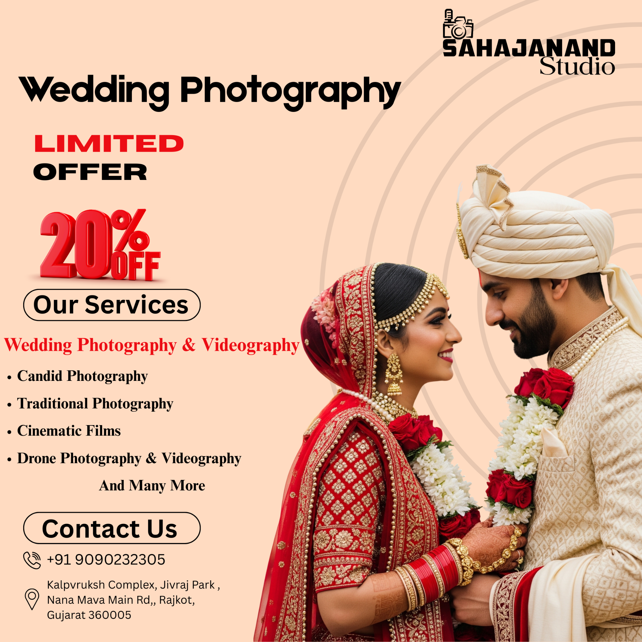 Sahajanand Studio Facebook ad from Apr 21, 2026