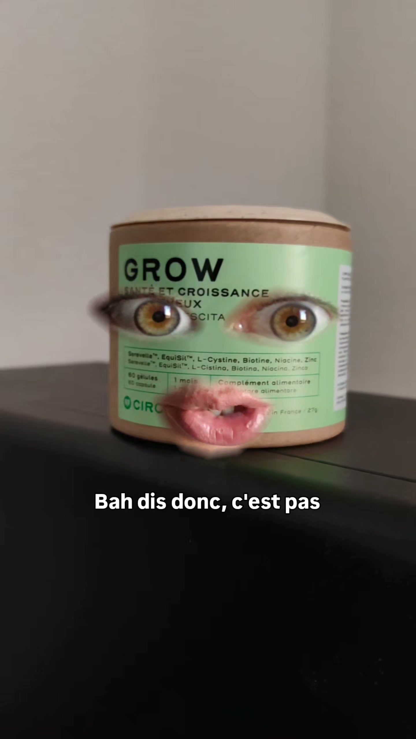 Circles Facebook ad: GROW, la densite de tes cheveux