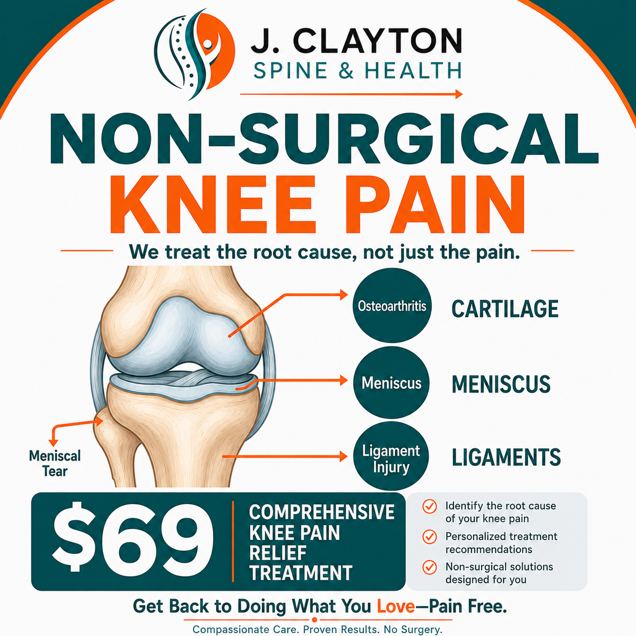 J Clayton Spine and Health of Seymour Facebook ad