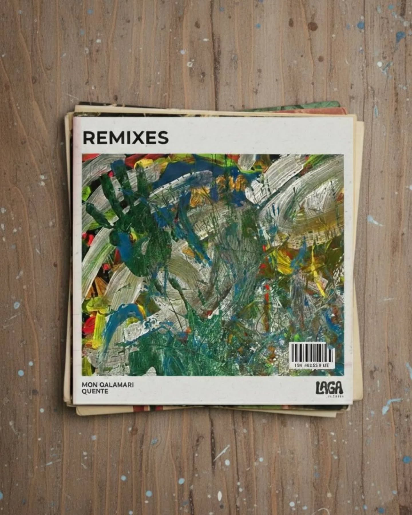 LAGA Records Facebook ad: Five producers, three continents, one track reimagined.