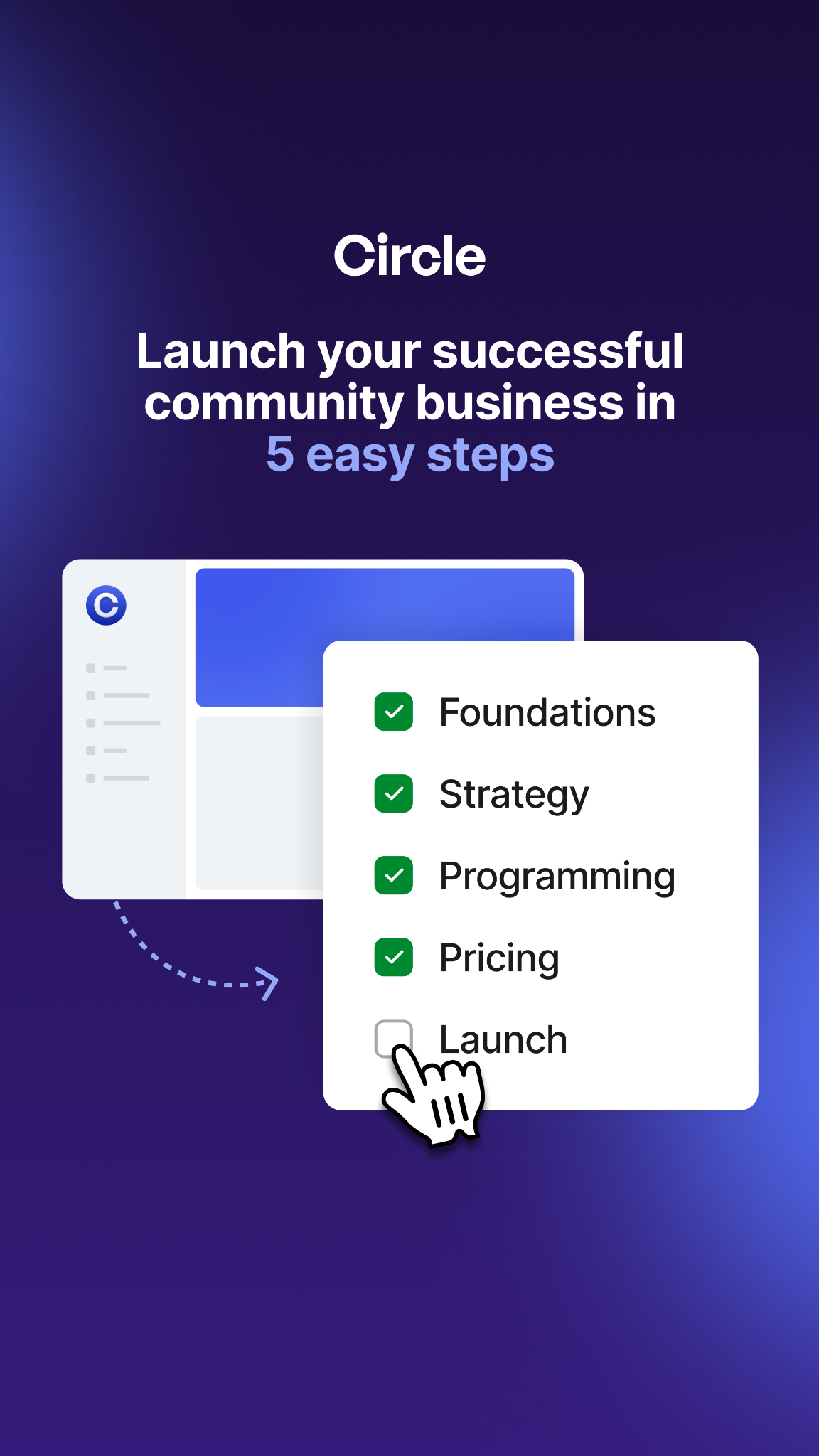 Circle Facebook ad