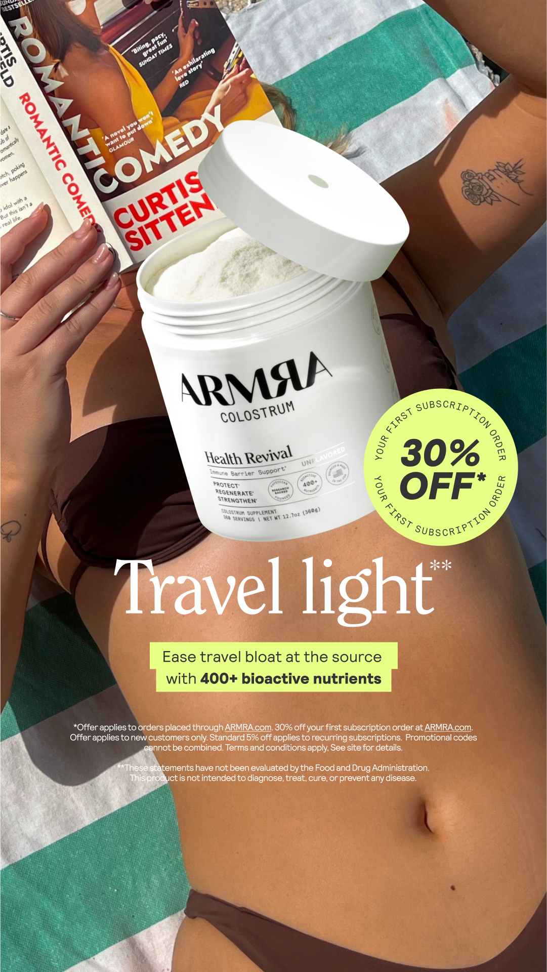 ARMRA Facebook ad