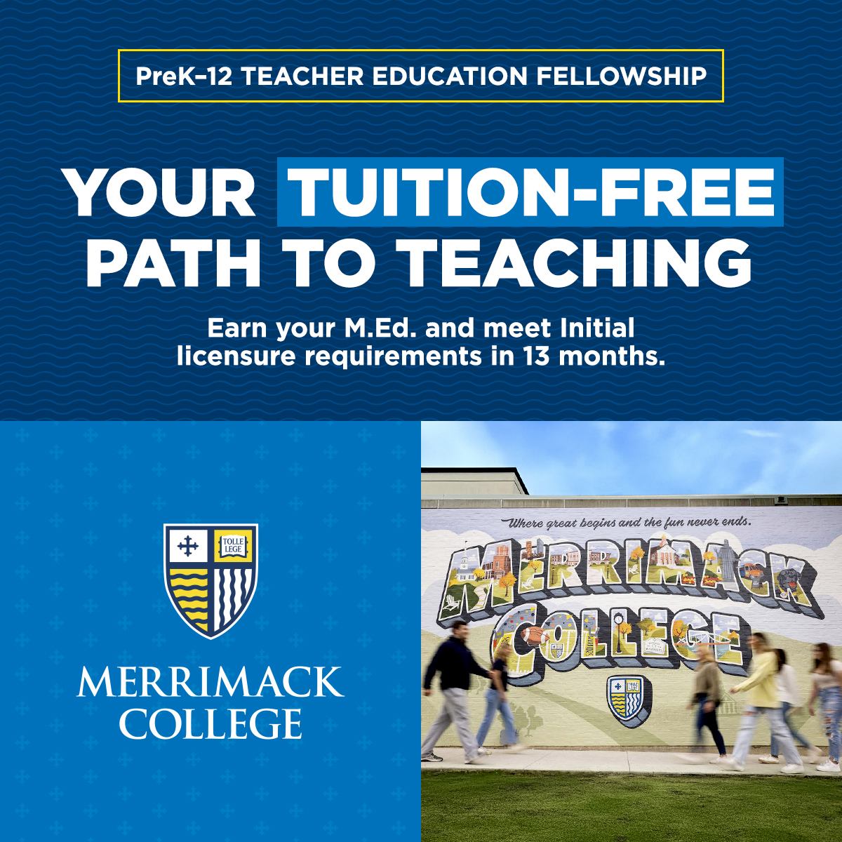 Merrimack College Facebook ad