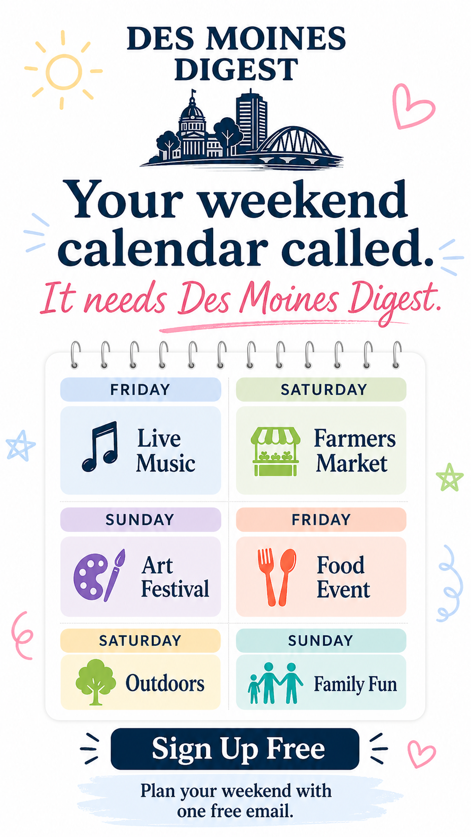 Des Moines Digest Facebook ad