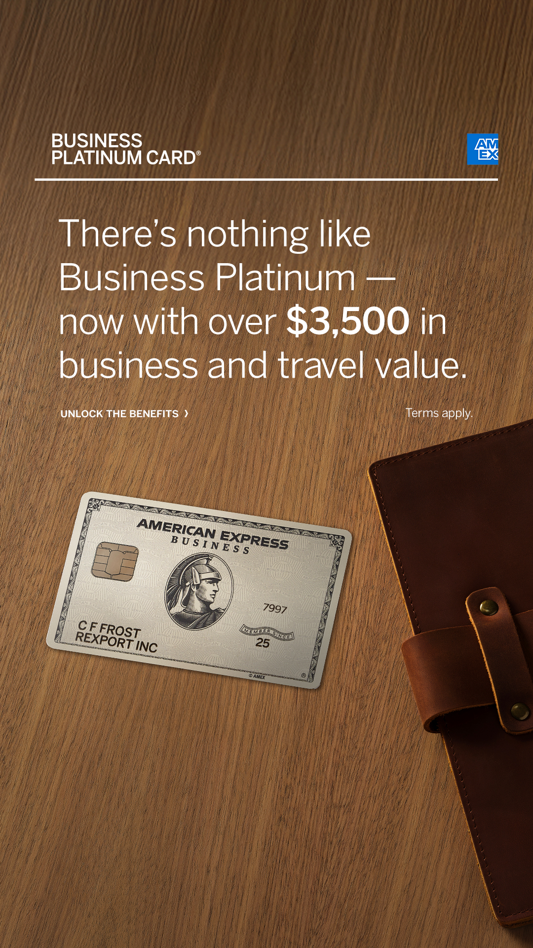 American Express Business Facebook ad