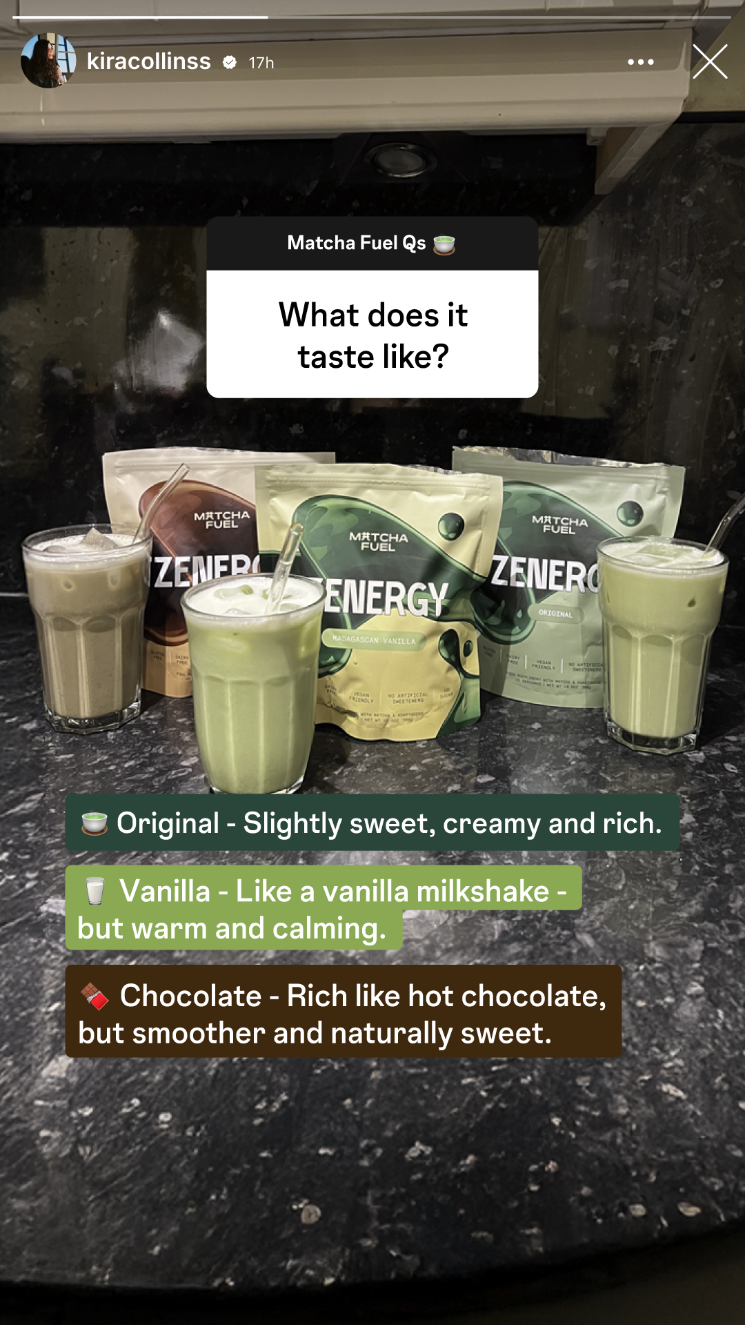 Matcha Fuel Facebook ad