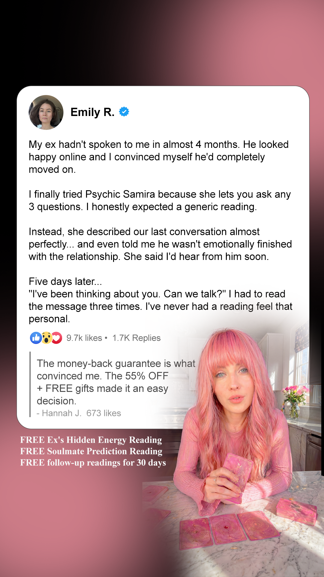Psychic Samira Facebook ad