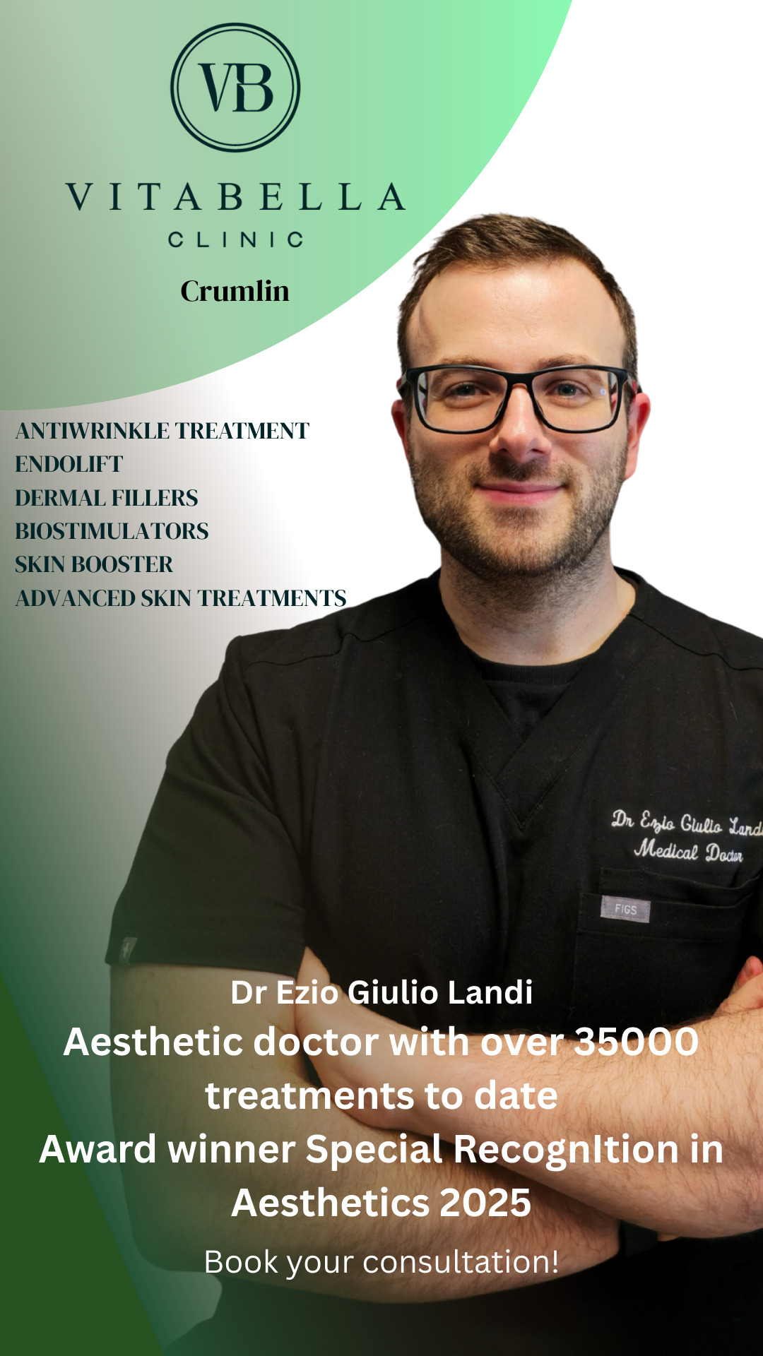 Vitabella clinic Facebook ad: Transform Your Look with Dublin’s Leading Aesthetic Doctor