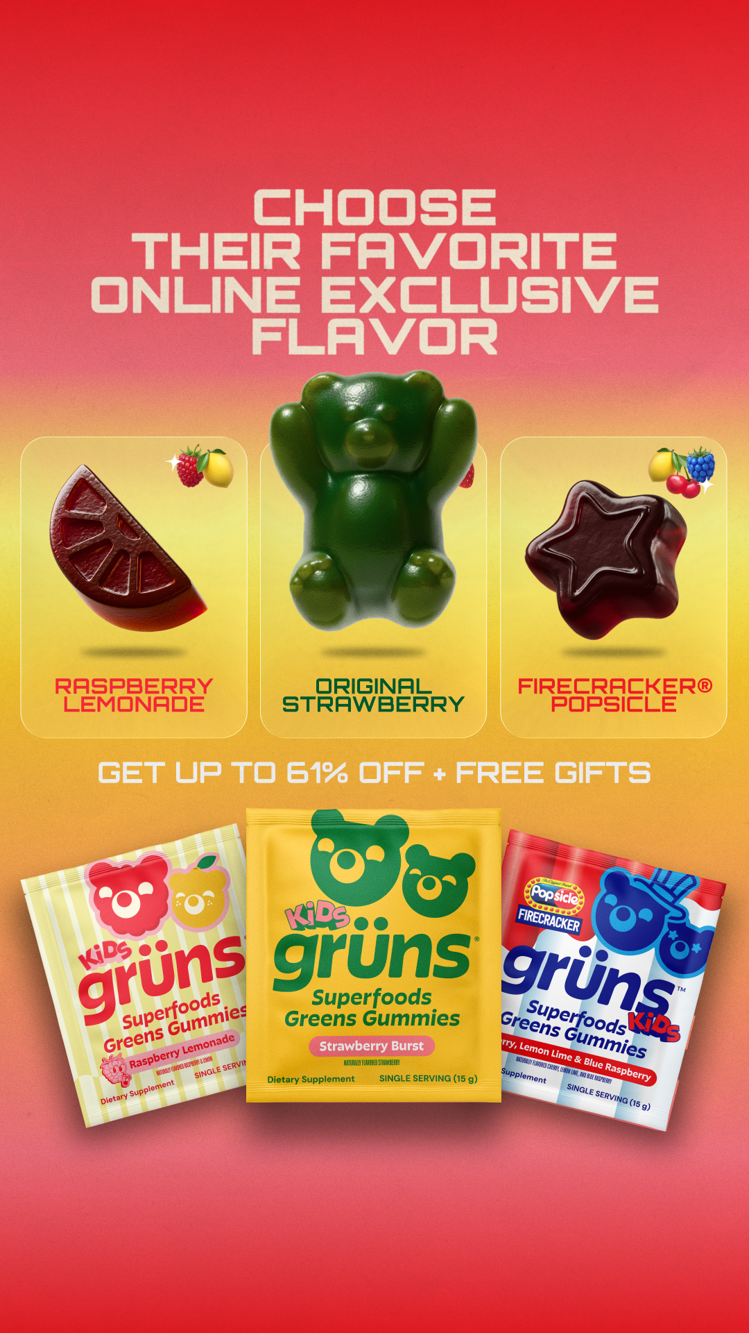 Grüns Kids Facebook ad