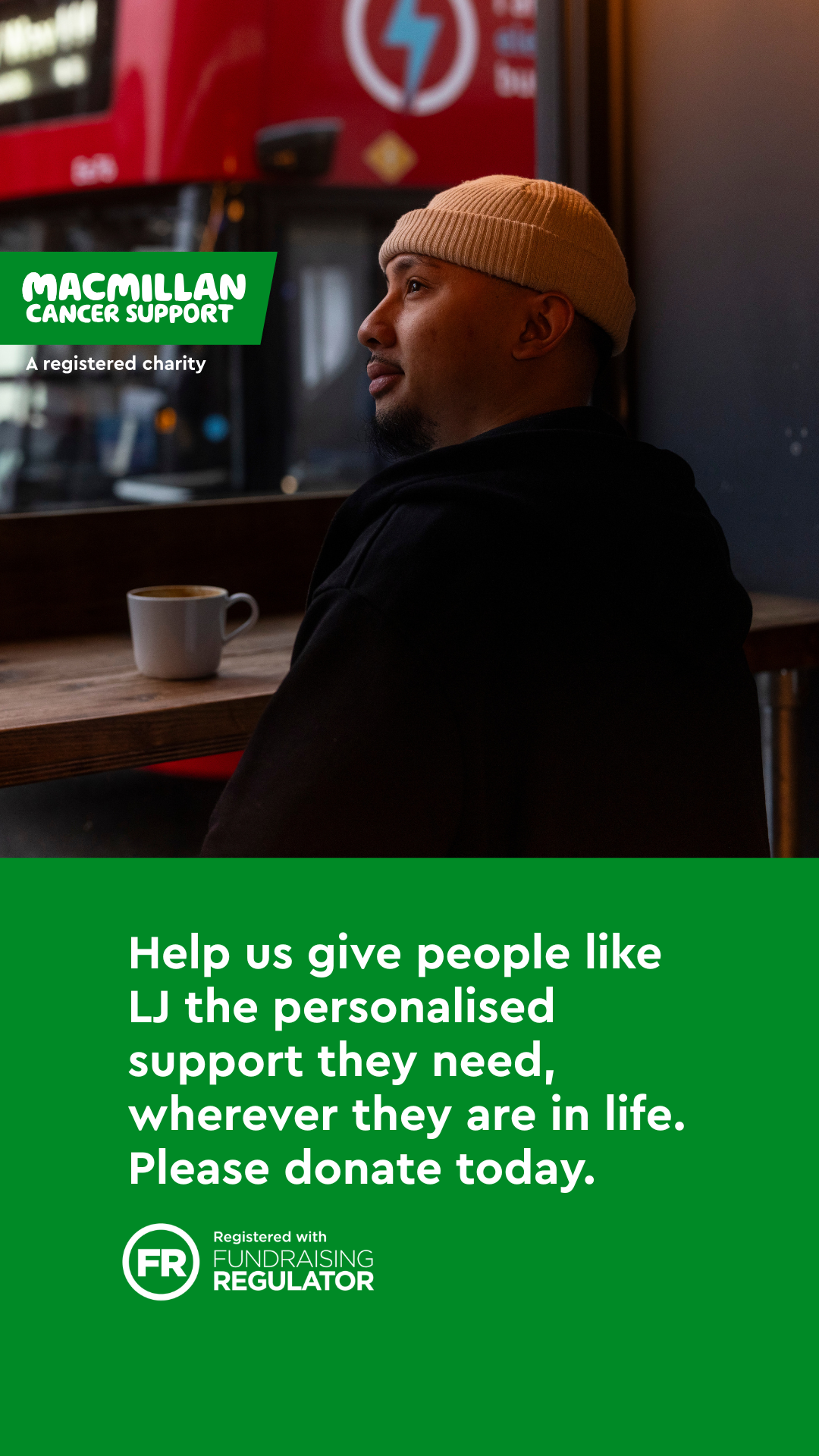 Macmillan Cancer Support Facebook ad