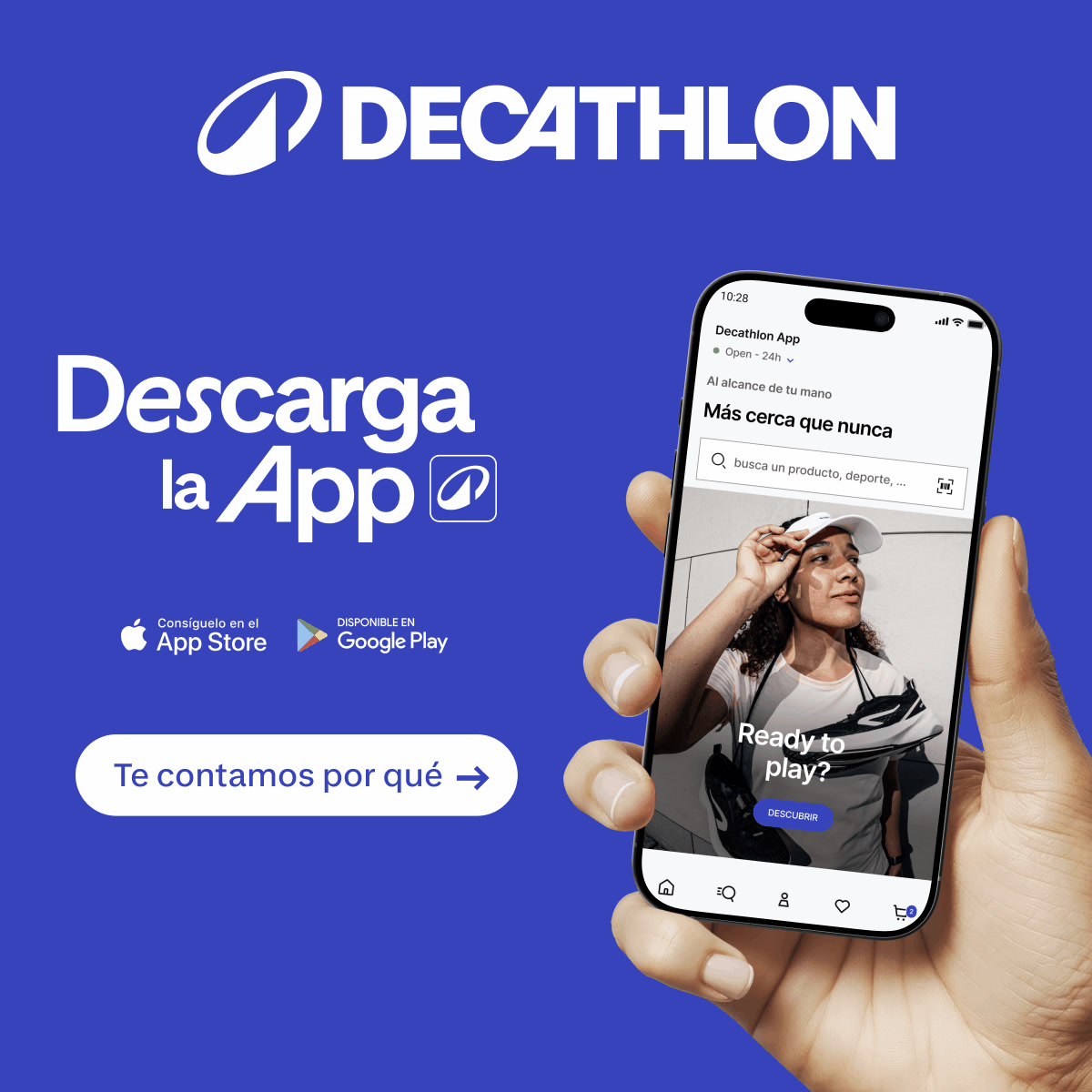 Decathlon España Facebook ad: Todo el deporte en un clic