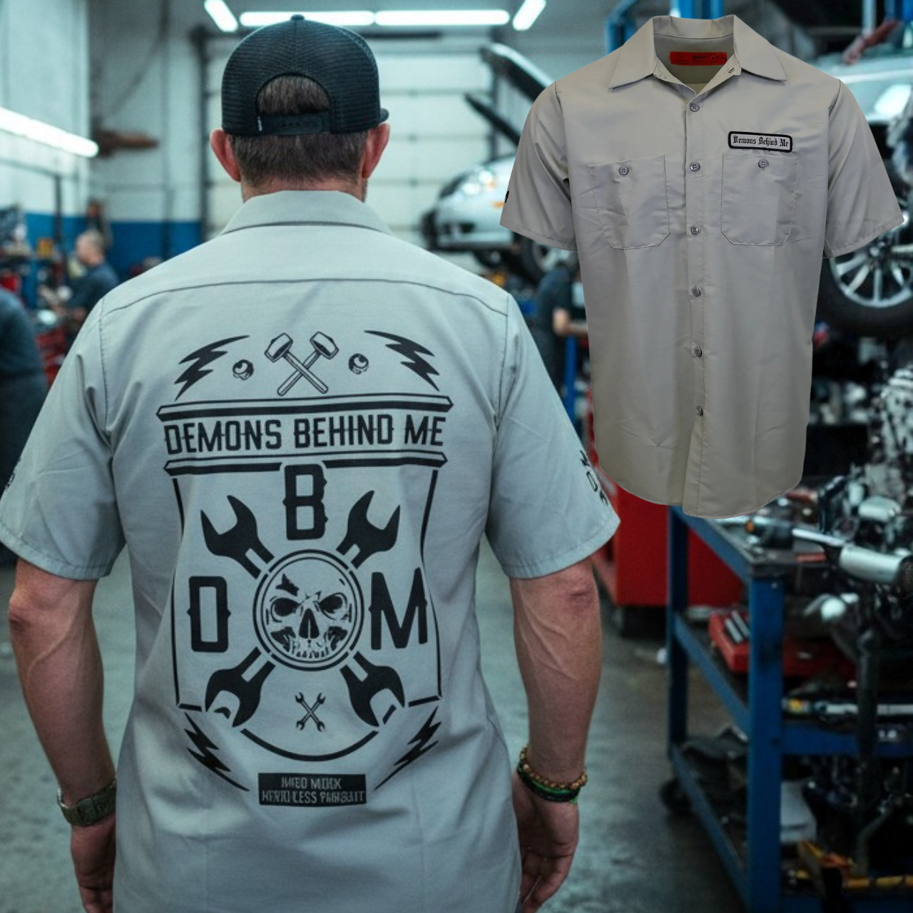 Demons Behind Me Inspirational Clothing & Apparel Facebook ad