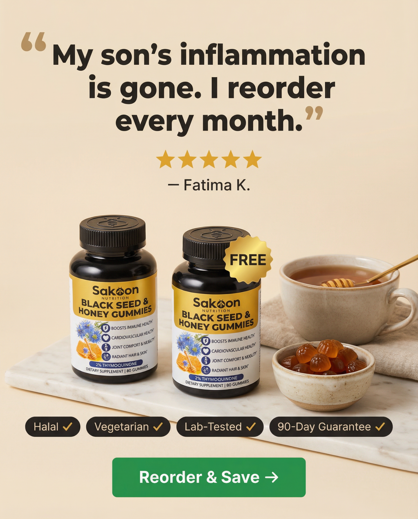 Sakoonnutrition Facebook ad