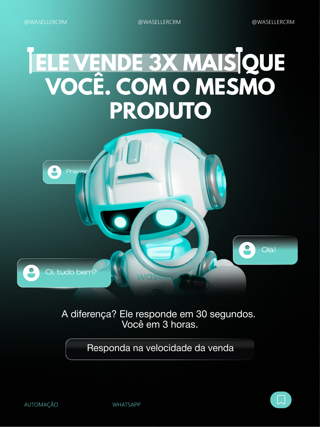 Waseller Facebook ad: Clique em saiba mais