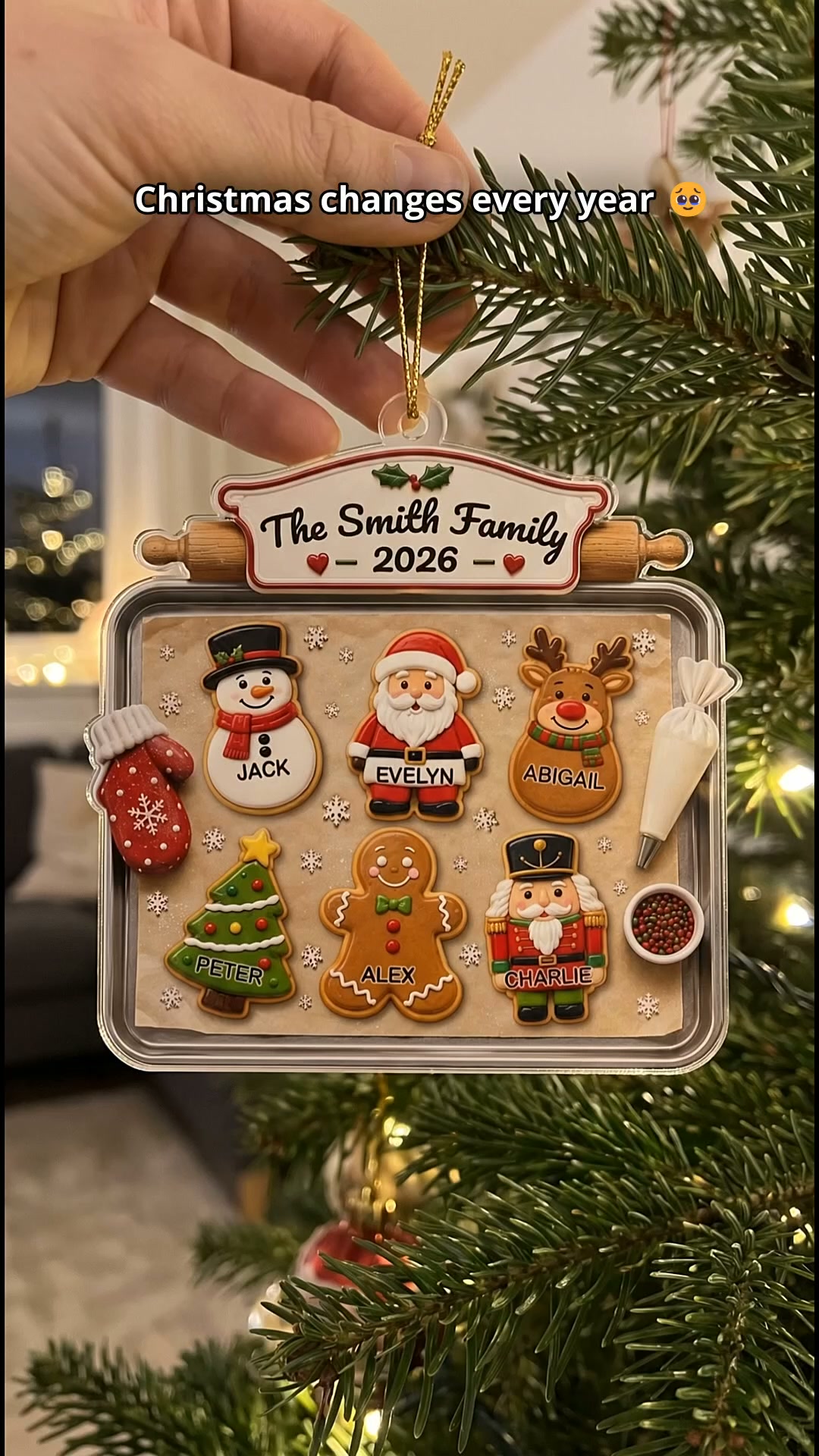 Pawfect House Corner Facebook ad: Custom Acrylic Ornament