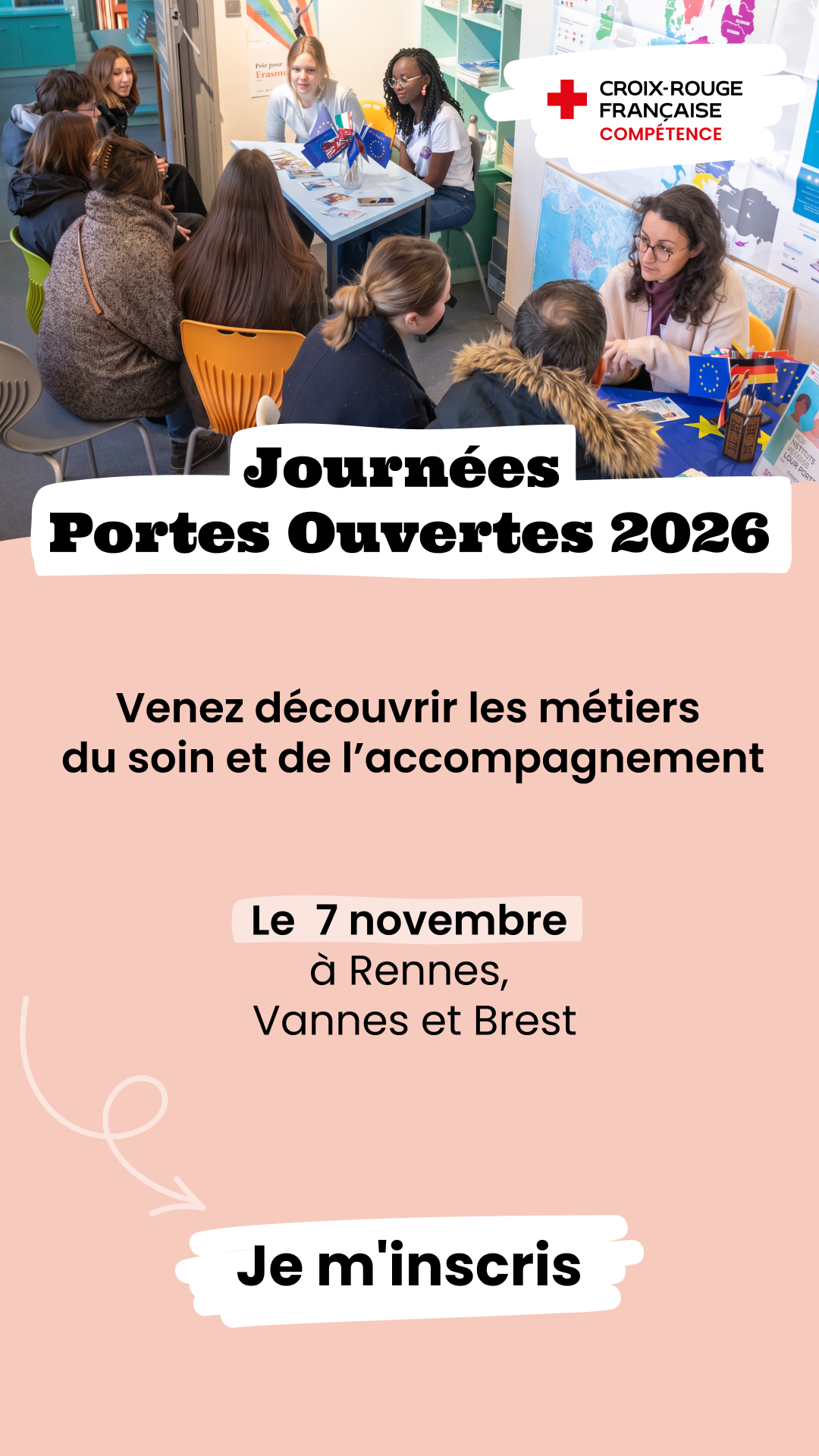 Croix-Rouge Compétence Facebook ad: Inscris-toi dès maintenant
